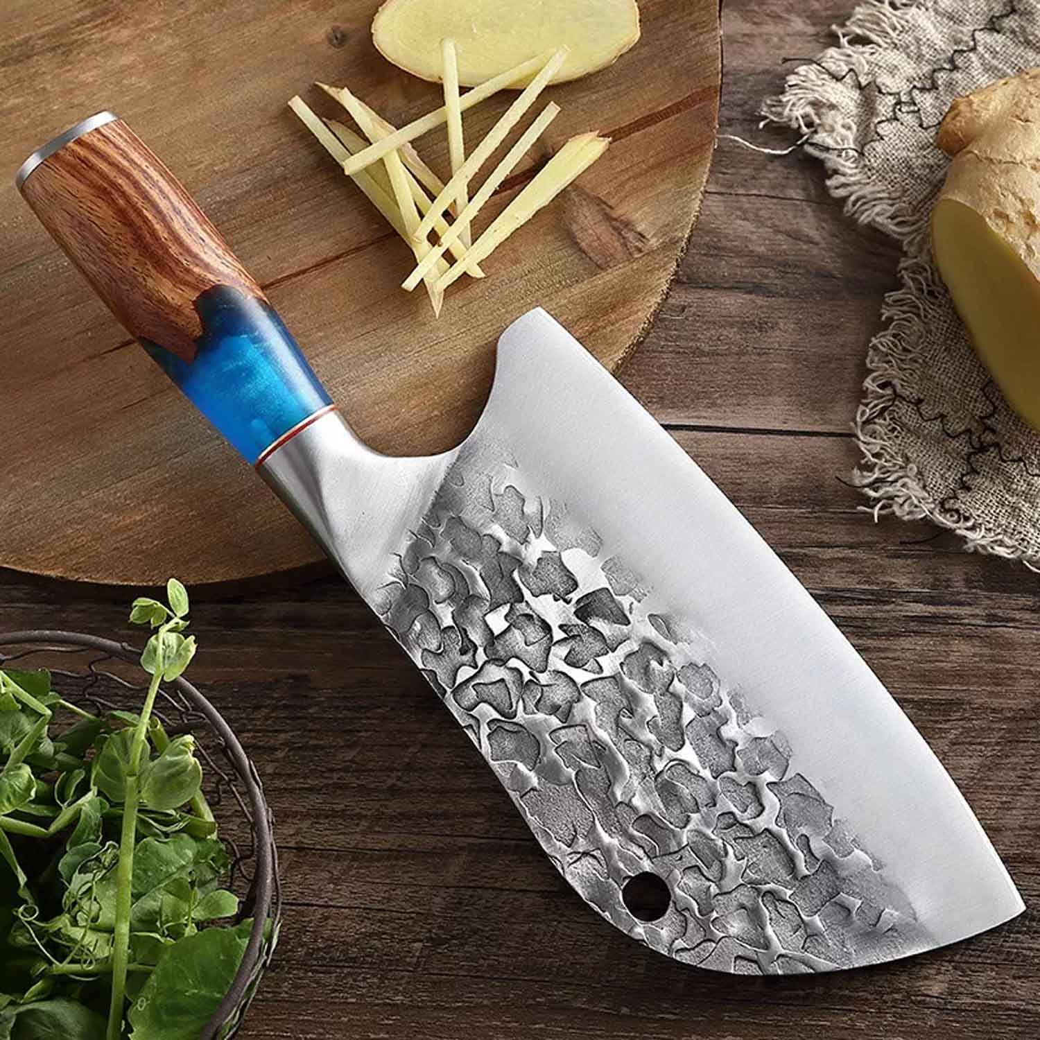 Küchenmesser schwer Stahl Kochmesser geschmiedetem aus scharf, Muxel Ultra