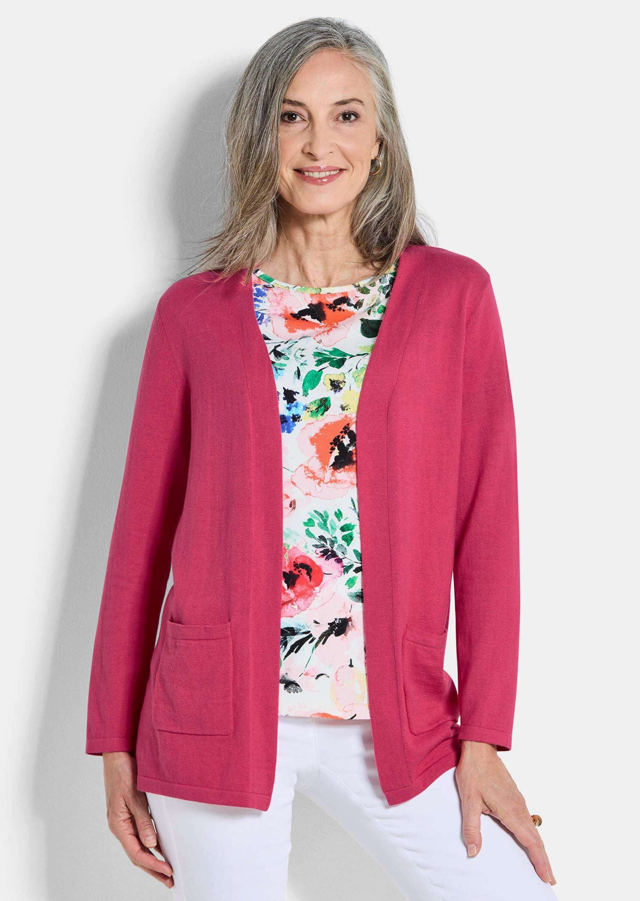 Strickjacke Elegante Strickjacke mit Kaschmir