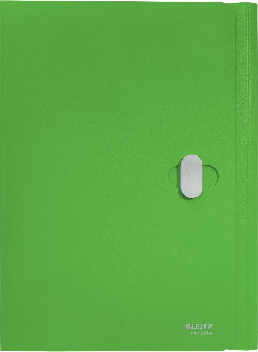 LEITZ Fächermappe Dokumentenmappe Recycle A4 PP grün