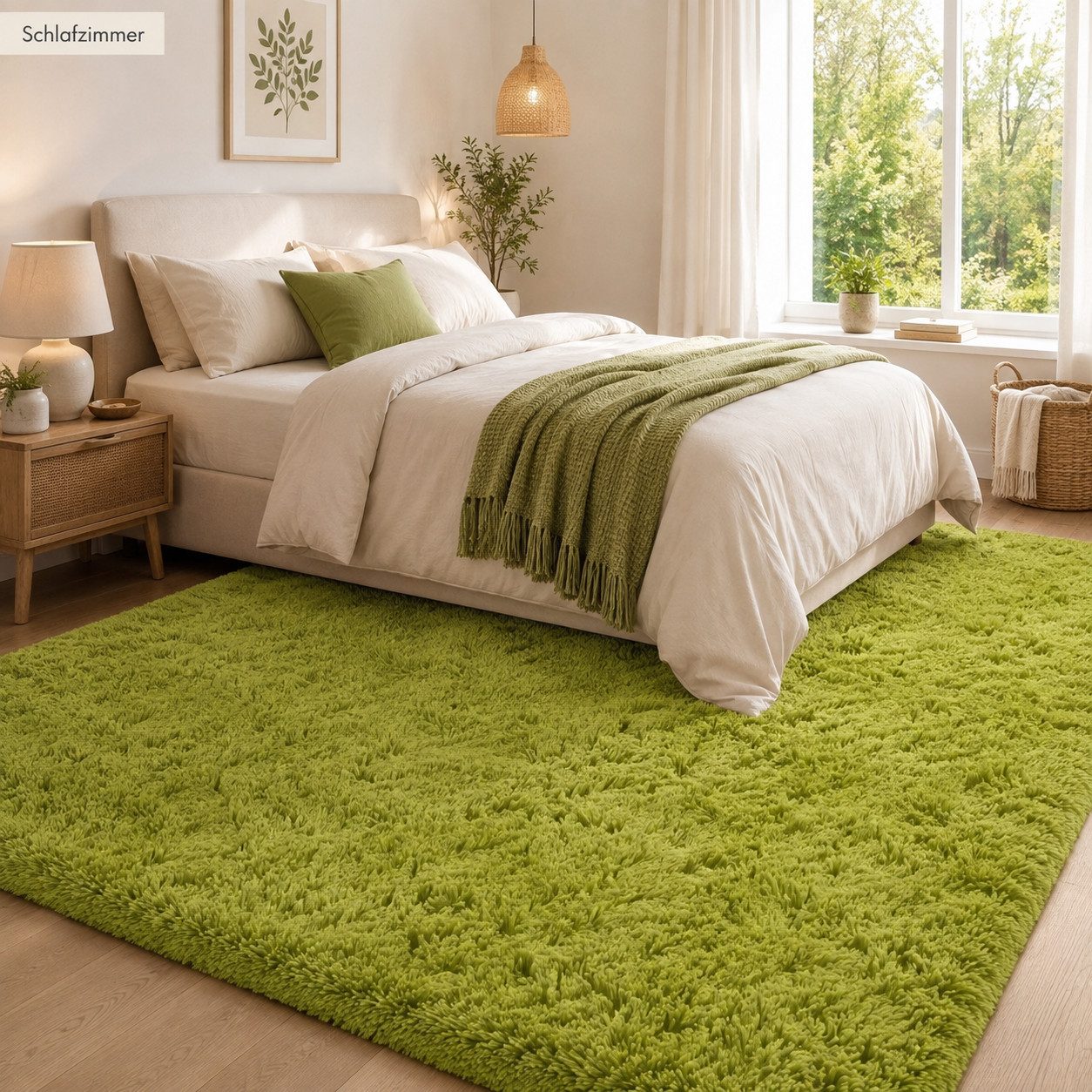 Lochas Hochflor-Teppich Hochflor-Teppich weich & kuschelig für Wohnzimmer und Schlafzimmer – Bild 4 von 5