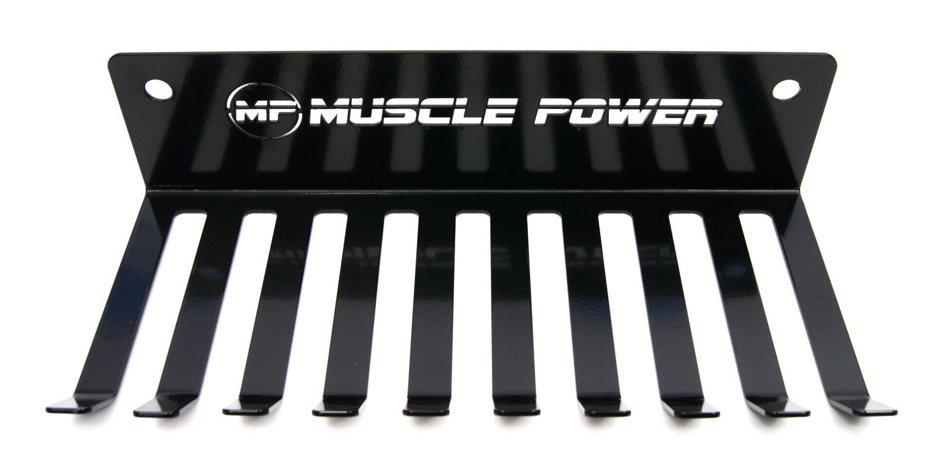 Muscle Power Hantelscheibenständer Muscle Power Wandregal für Powerbands und Speedropes Schwarz