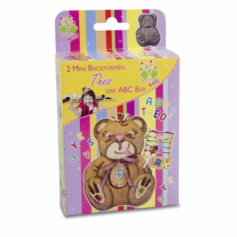 STÄDTER Backform Kids Theo der ABC-Bär Mini 2er Set