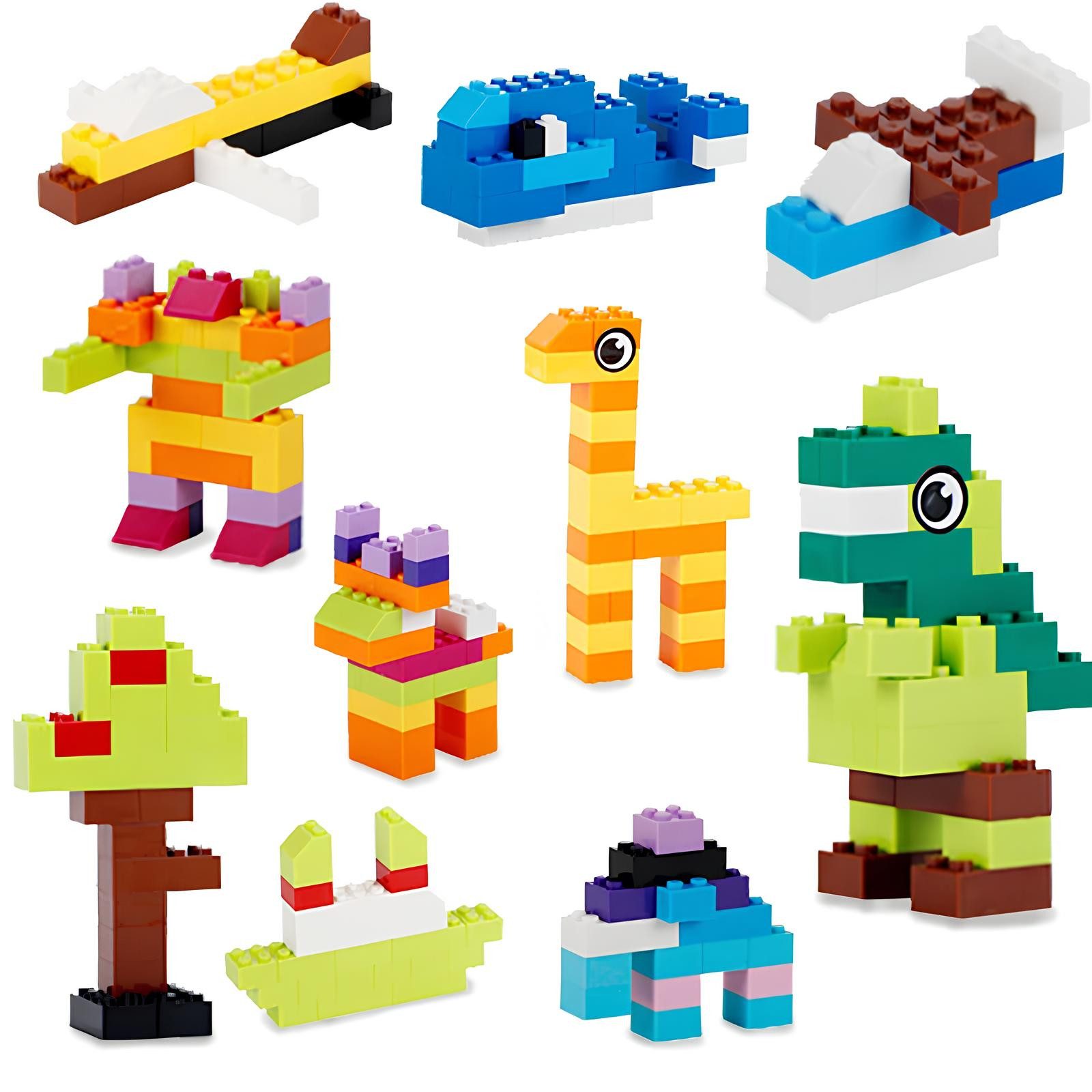 Athlix 1.000 Stück Bausteine Set Klemmbausteine kompatibel mit Lego Spielbausteine, DIY Kreative Bausteine, ABS, EN71 Zertifiziert