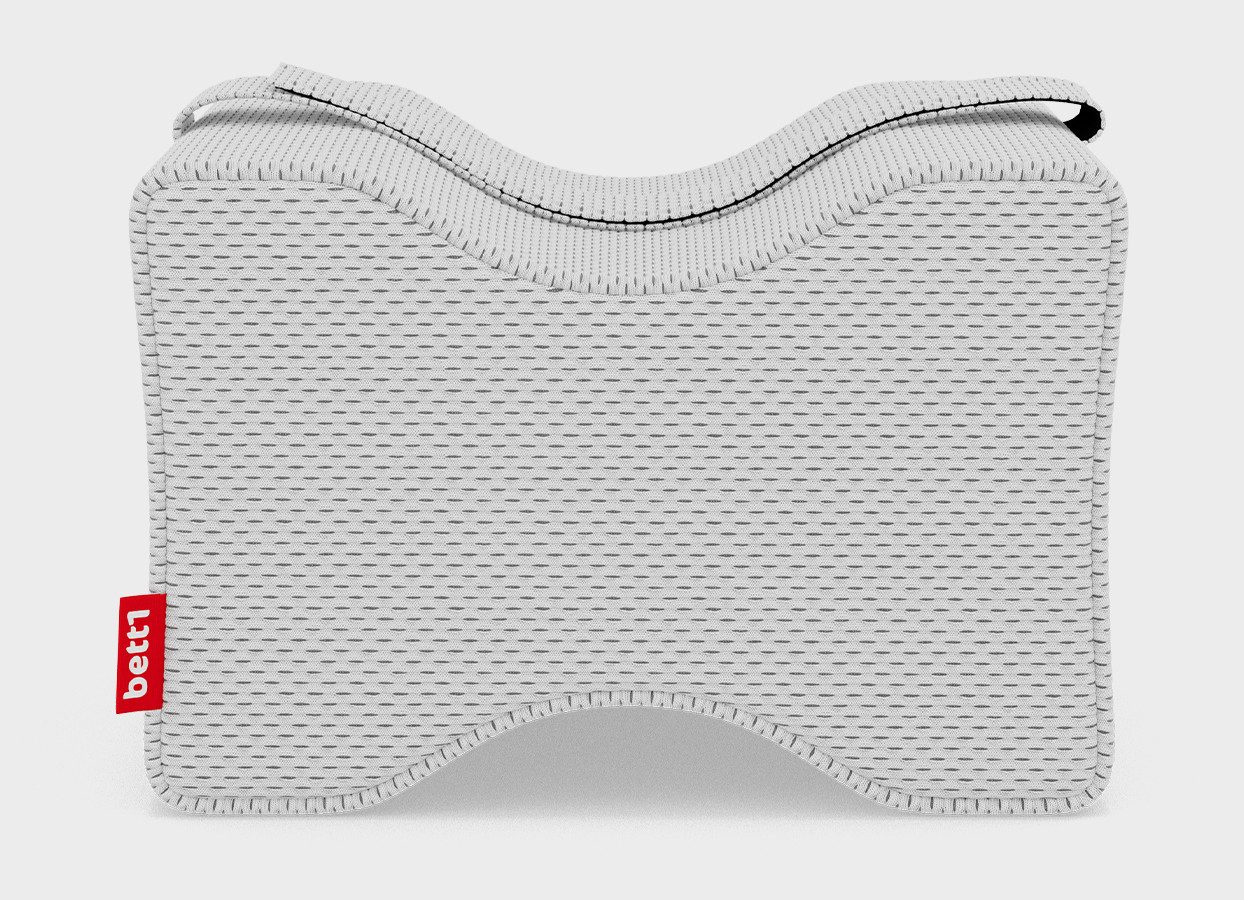 bett1.de Kniekissen BODYGUARD Knie-Stützkissen, stützt in Seitenlage, mit Haltegurt, waschbar bei 60 °C
