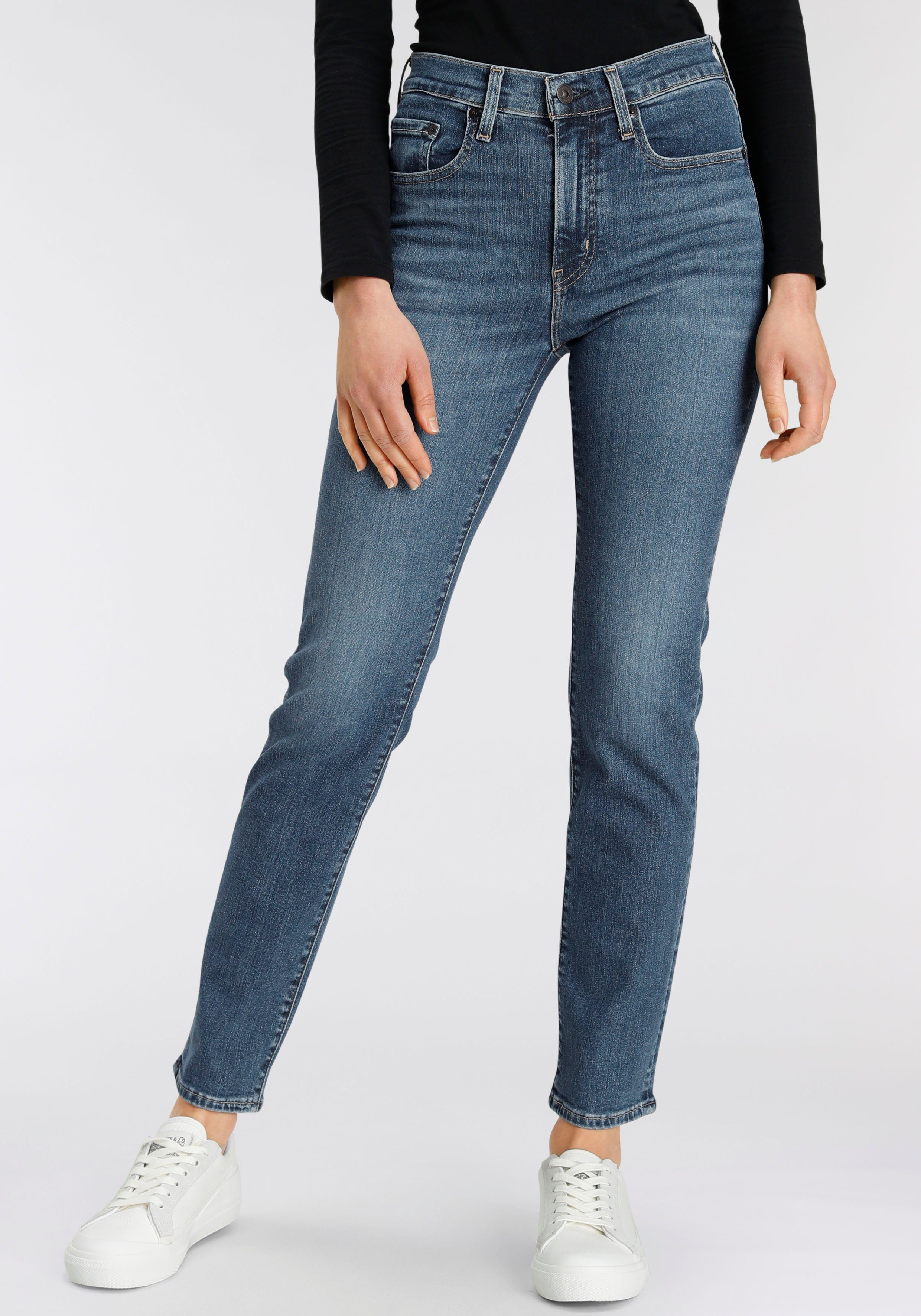 Levi's® Straight-Jeans 724 High Rise Straight mid indigo denim