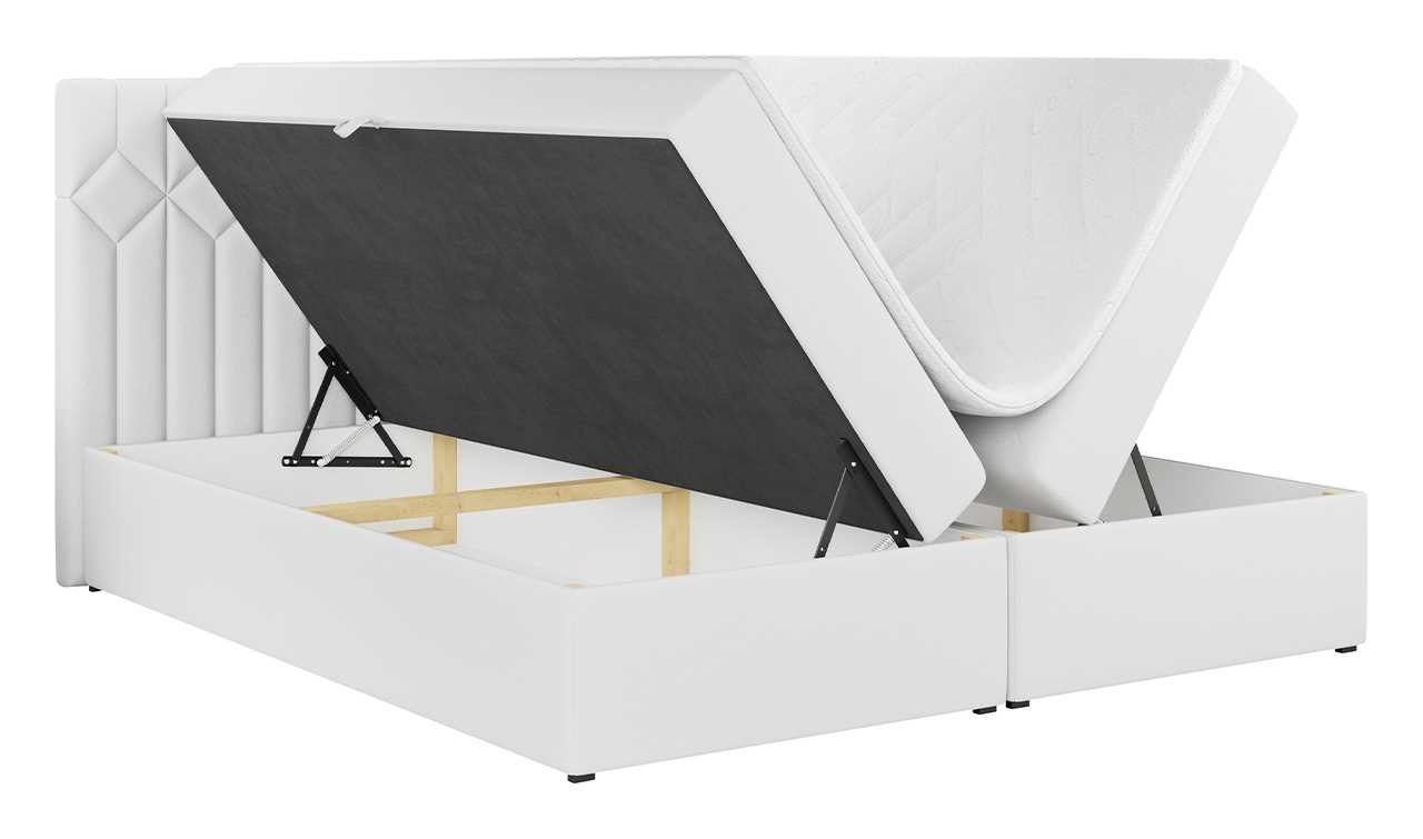 MKS MÖBEL Boxspringbett STELLE Schlafzimmer, Kopfstütze, für Multipocket-Matratze Doppelbett 5, mit
