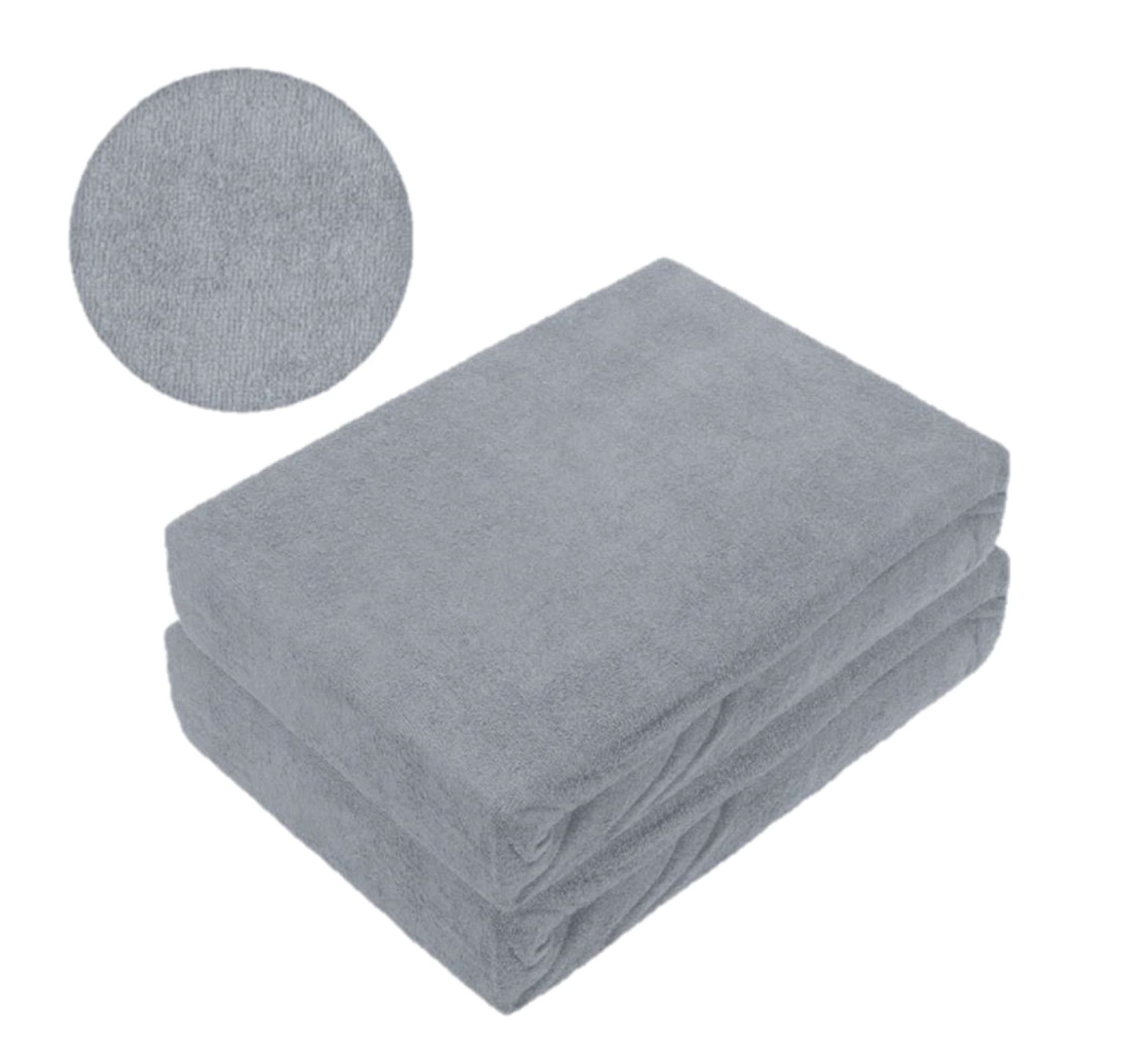 EXKLUSIV HEIMTEXTIL Spannbettlaken Doppelpack Marke Frottee Spannbettlaken, günstig online kaufen