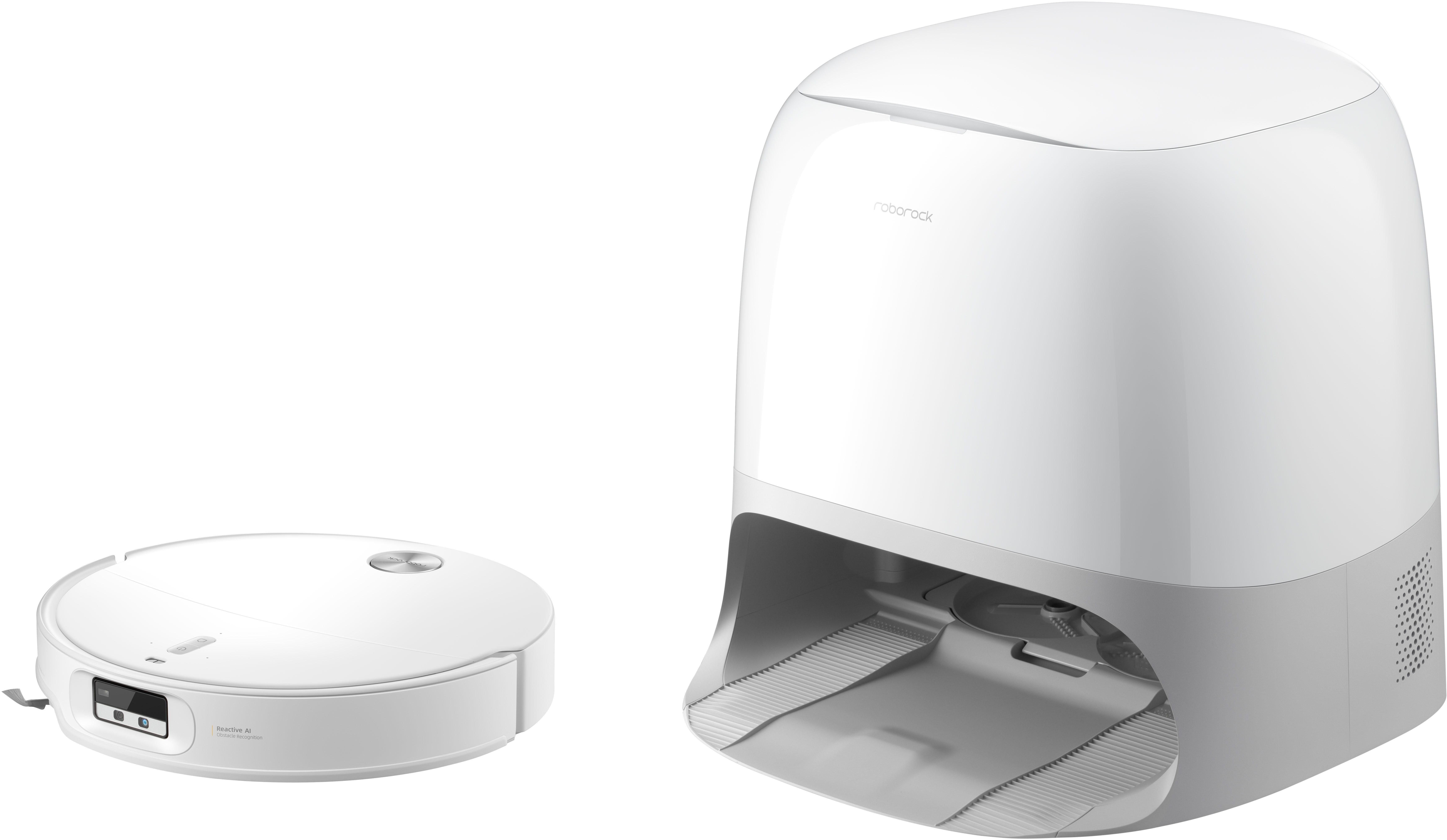 Roborock Nass-Trocken-Saugroboter Qrevo Curv 2 Pro X mit Wischfunktion, 60 W, mit Beutel, FlexiArm Design Seitenbürste, DuoDivide Bürste, autom. Moppreinigung.