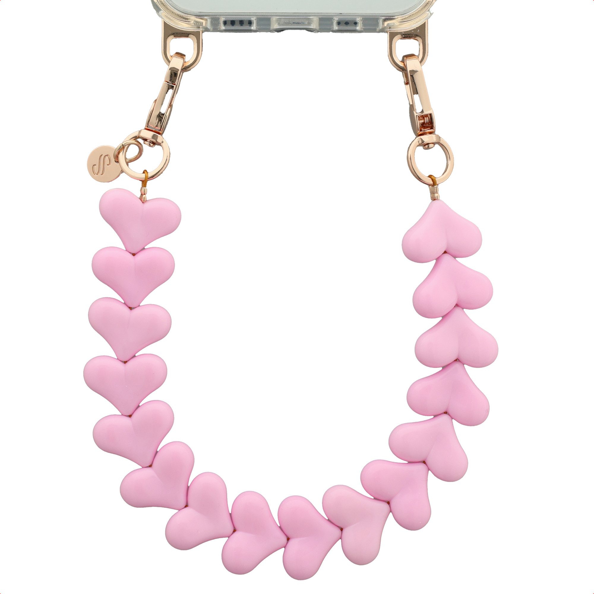 Selencia Smartphone-Tragegurt Selencia Lova Herz-Handgelenkbande - Cotton Candy, (1-tlg)