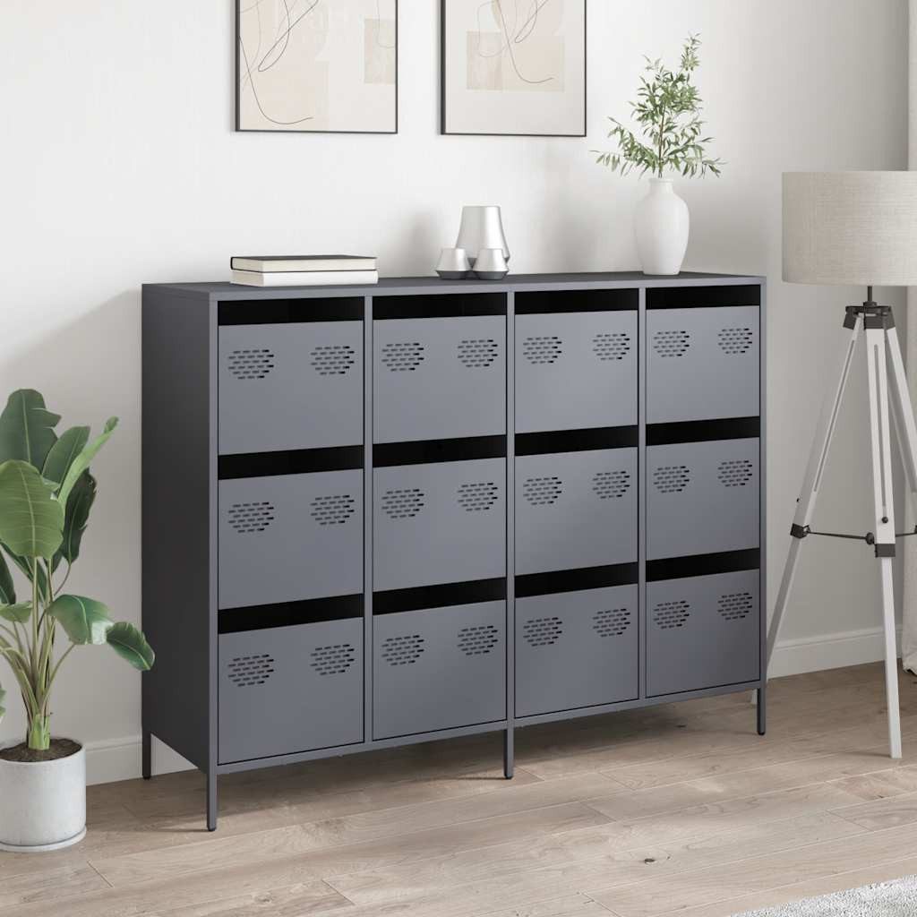 vidaXL Sideboard Sideboard Anthrazit 135x39x103,5 cm günstig online kaufen
