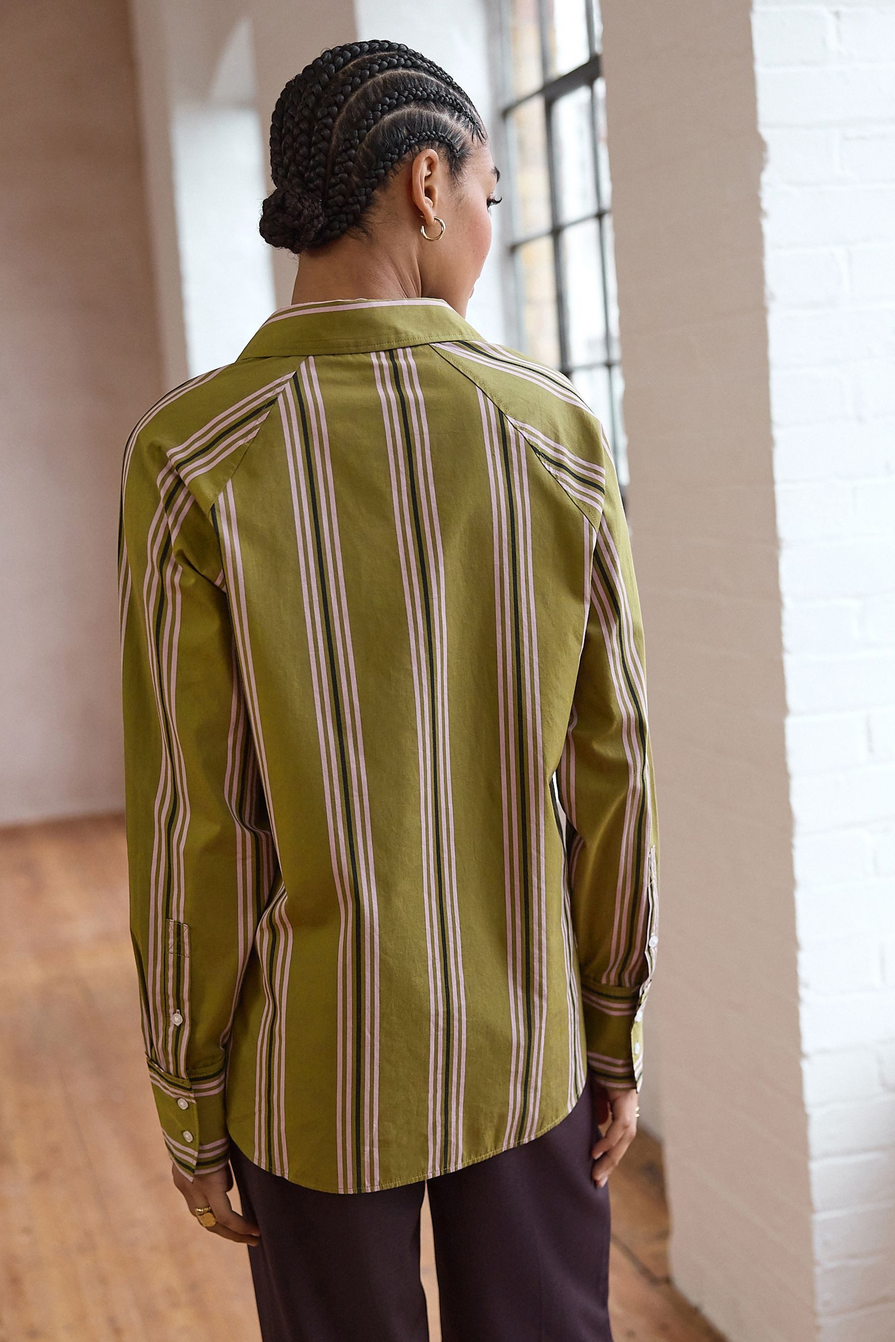 Next Langarmhemd Oversize-Langarmshirt aus 100 % Baumwolle günstig online kaufen