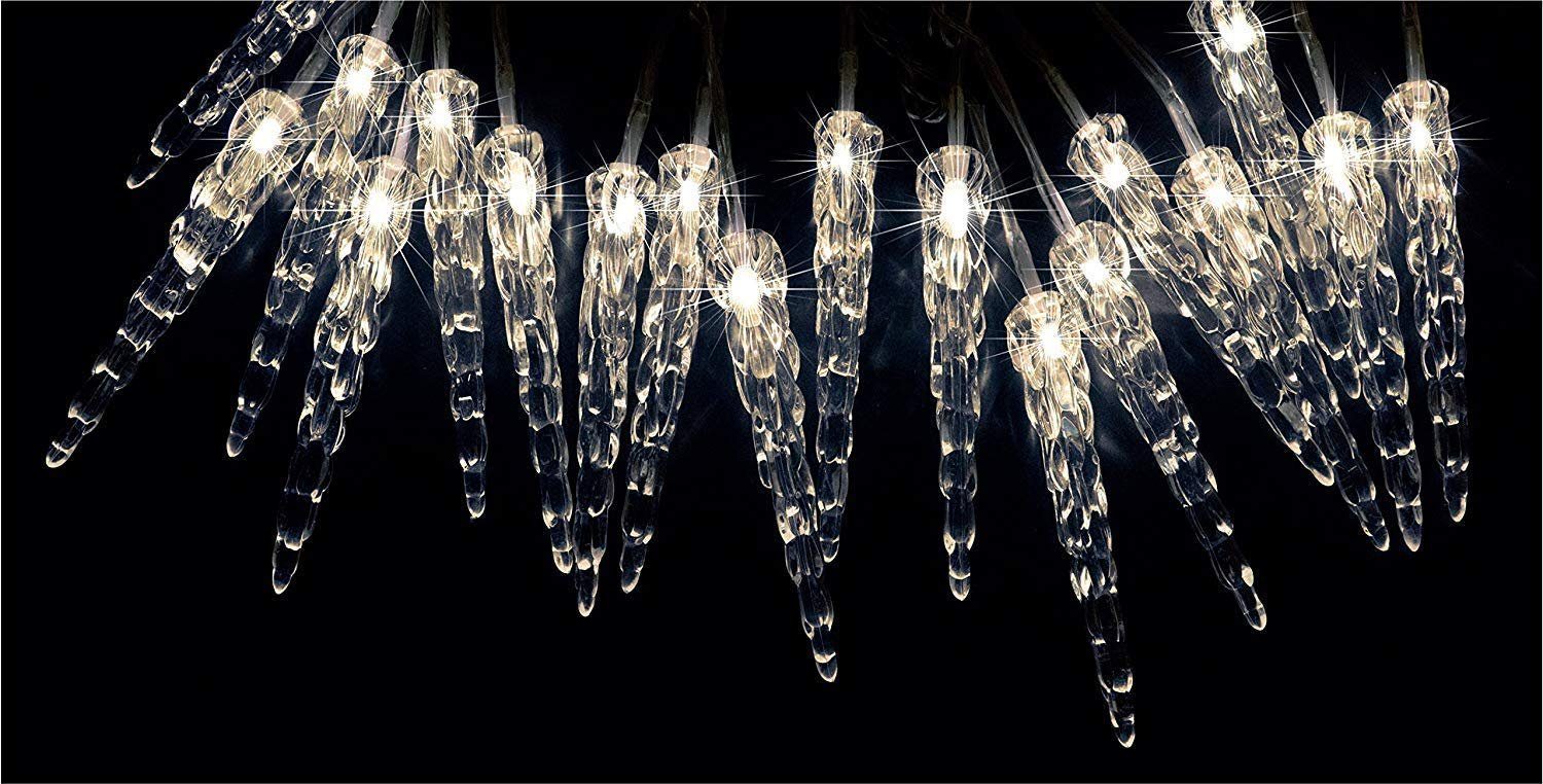BONETTI LED-Lichterkette Eiszapfenlichterkette, 40-flammig, beleuchtete Eiszapfen, erweiterbar, moderne LED-Technik