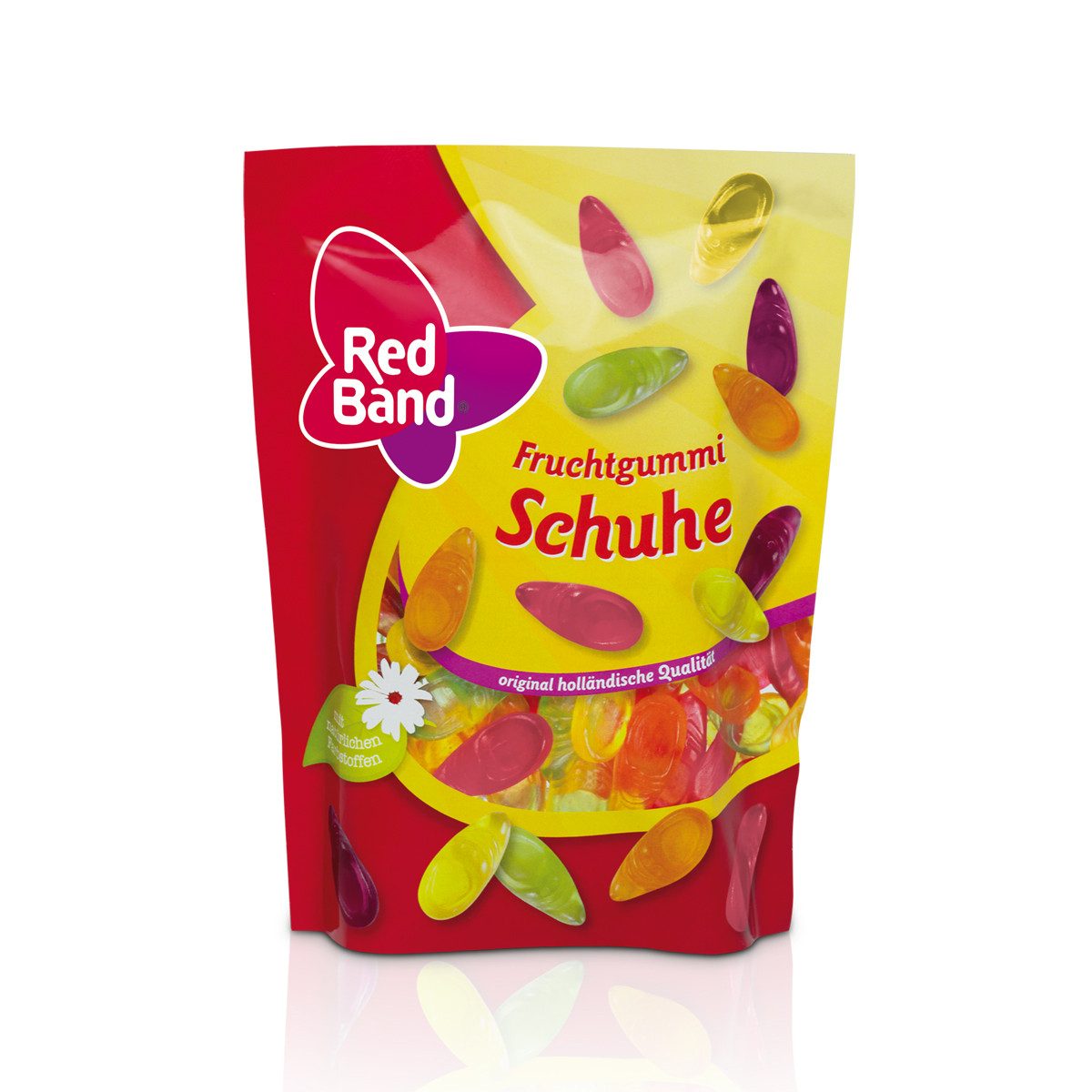 Red Band Süßigkeit, Red Band Fruchtgummi Schuhe fruchtig süß 5fach sortiert 200g