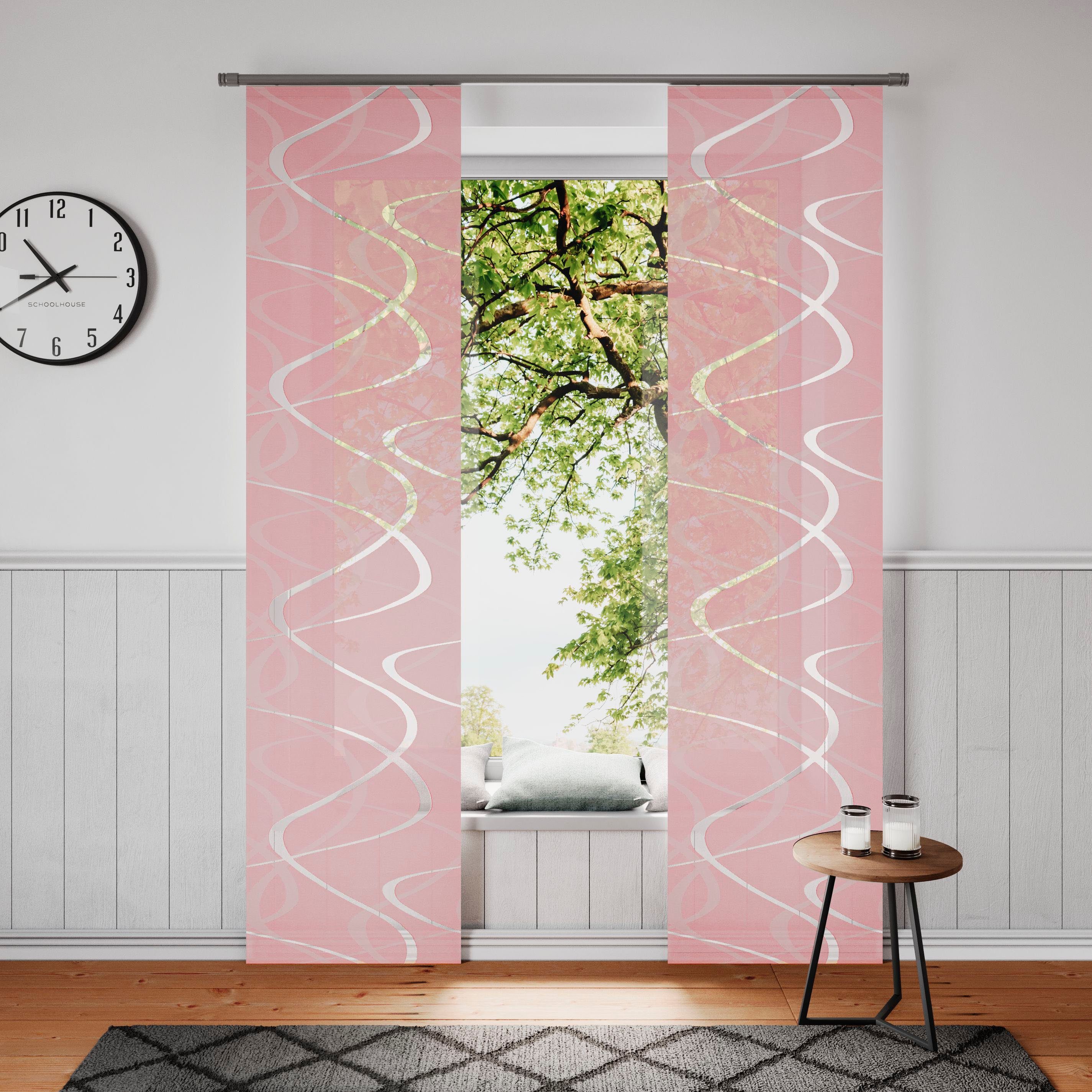 Neutex for you! Schiebegardine Pelotas (1 St), Klettband, halbtransparent, günstig online kaufen