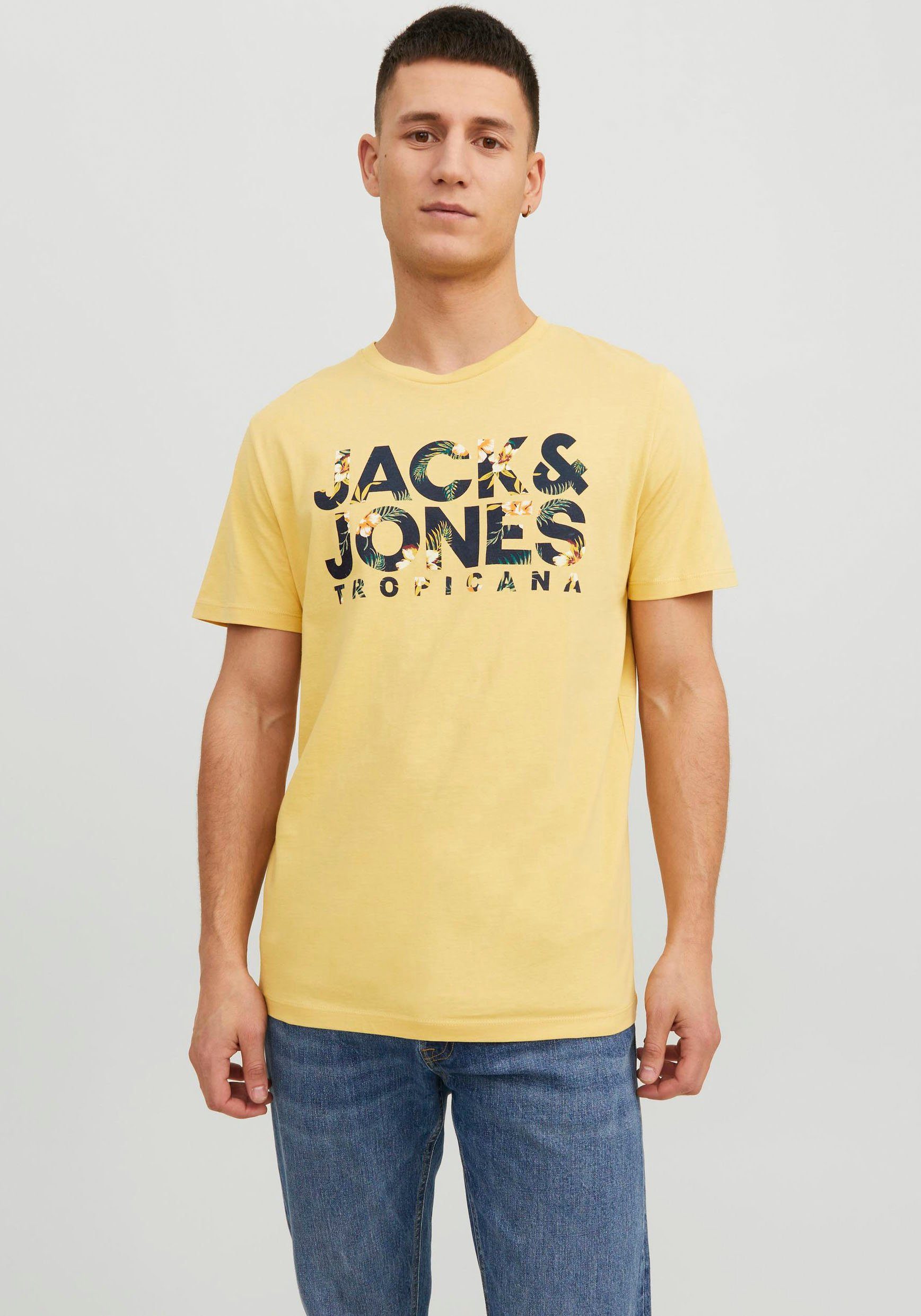 Jack & Jones Rundhalsshirt SHAPE Jojoba SS TEE CREW NECK JJBECS