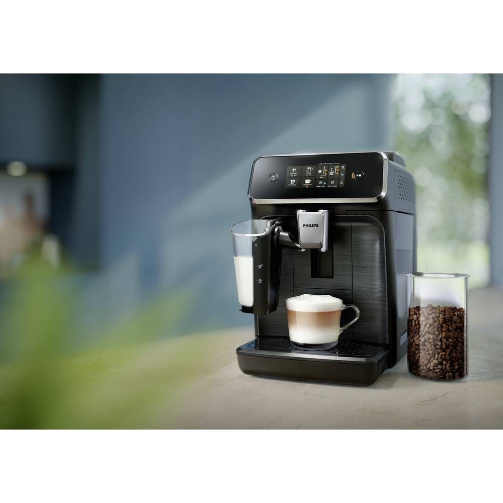 Philips Kaffeevollautomat, mit Milchaufschäumdüse, mit Milchbehälter, mit Mahlwerk, mit Heißwasse