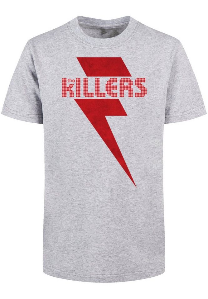 F4NT4STIC T-Shirt The Killers Red Bolt Print, Regular Fit und mit gerippten  Rundhalsausschnitt