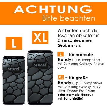 scozzi Handytasche Gürtel Handy Gürteltasche Tasche Smartphone Handyhalterung Universal