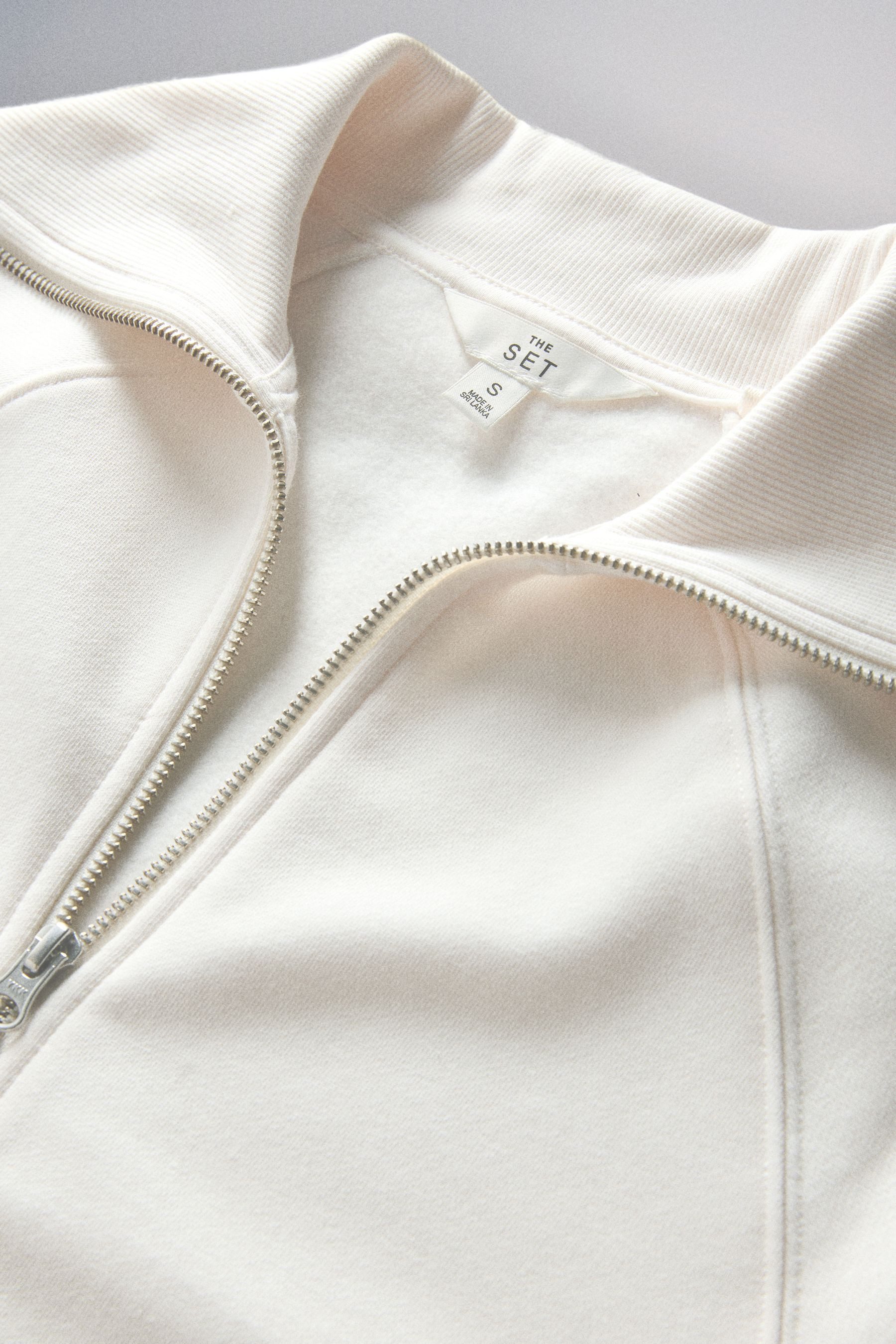 The Set Sweatanzug The Set Sweatjack und Jogginghose mit geradem Bein (2-tlg)