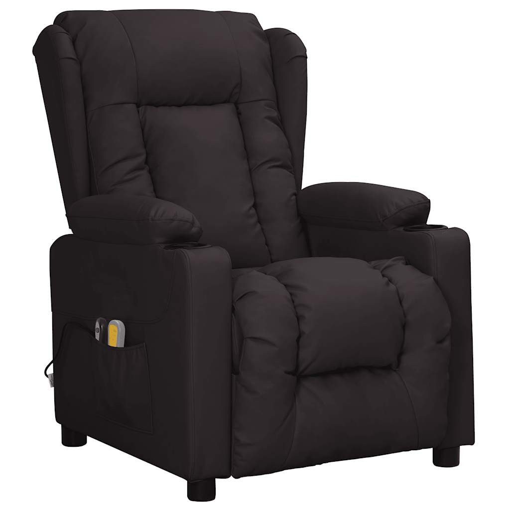 vidaXL Massagesessel Massagesessel Elektrisch Schwarz Kunstleder günstig online kaufen