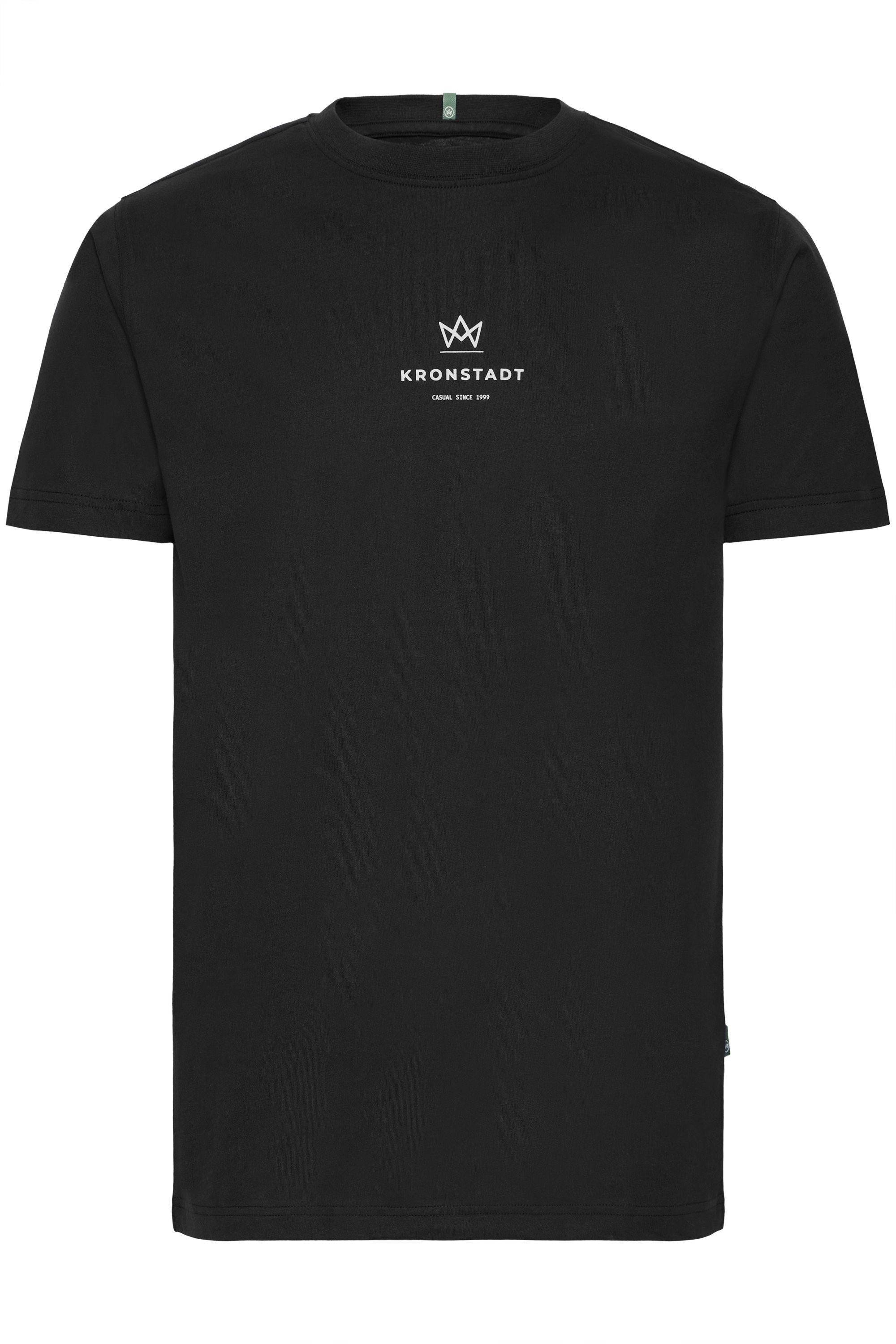 Kronstadt Rundhalsshirt KSMccarto Basic T-shirt mit Logo günstig online kaufen
