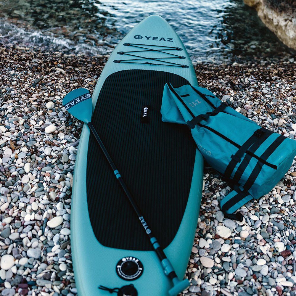 Sport Boards YEAZ Inflatable SUP-Board COSTIERA - AQUATREK - SET, Inflatable SUP Board, Aufblasbares Stand-Up-Paddle-Board inkl.