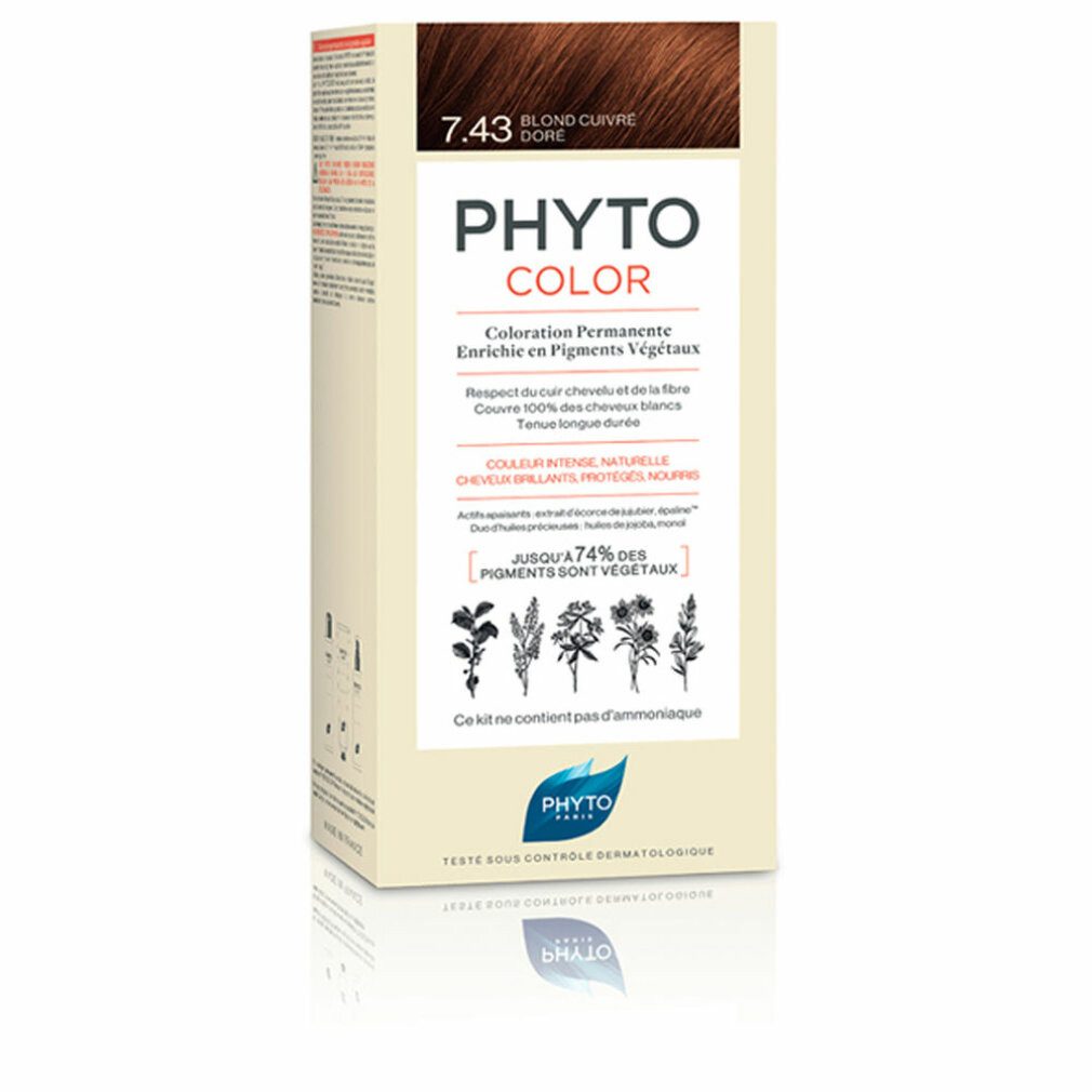 Phyto Paris Mascara Phyto color 7.43 rubio dorado