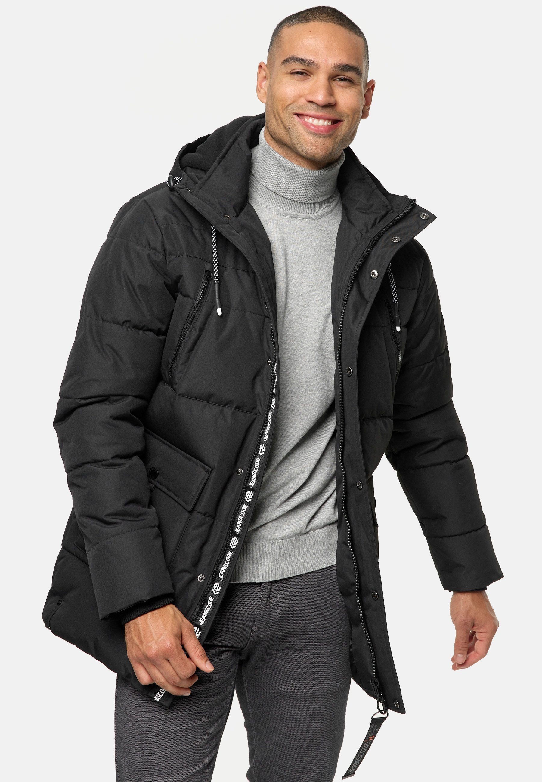 Indicode Winterjacke INWess Black