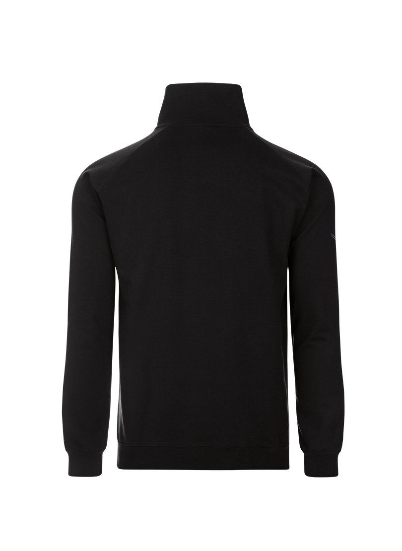 aus Sweatjacke TRIGEMA Sweat-Qualität schwarz Trigema Raglanjacke