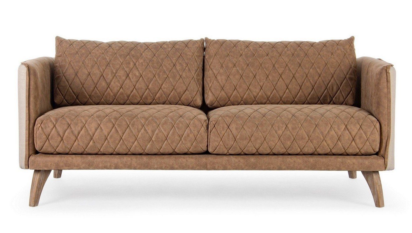 Natur24 Sofa 188,5x76,5x89cm Helston Sofa Sofa Eschenholz Polster Couch
