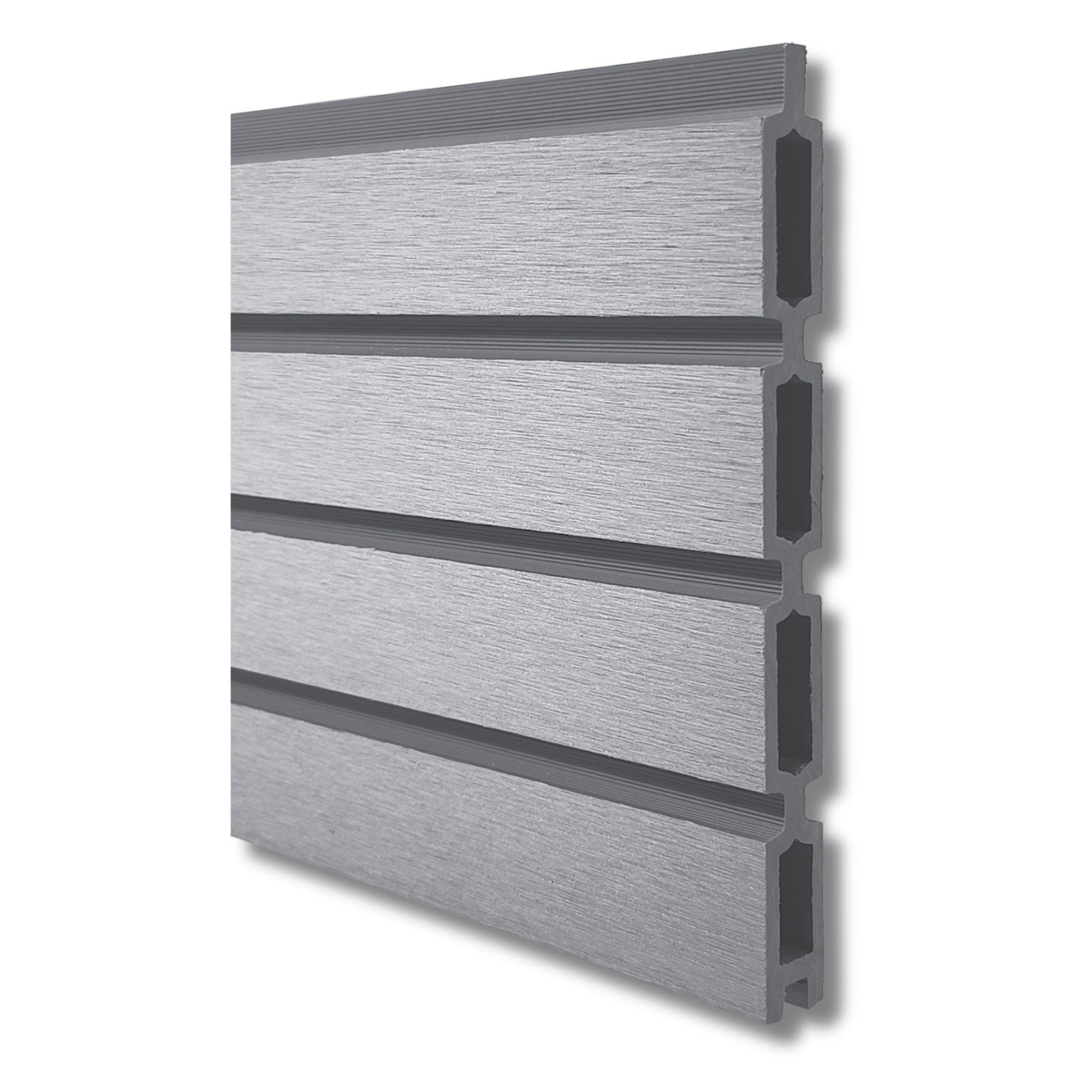 WPC Profi Zaun Sichtschutzzaun Sichtschutz Rhombus Grau Komplettset 180x185 cm, (Komplettset, mit Start- und Abschlussleisten, Pfosten und Zubehör)
