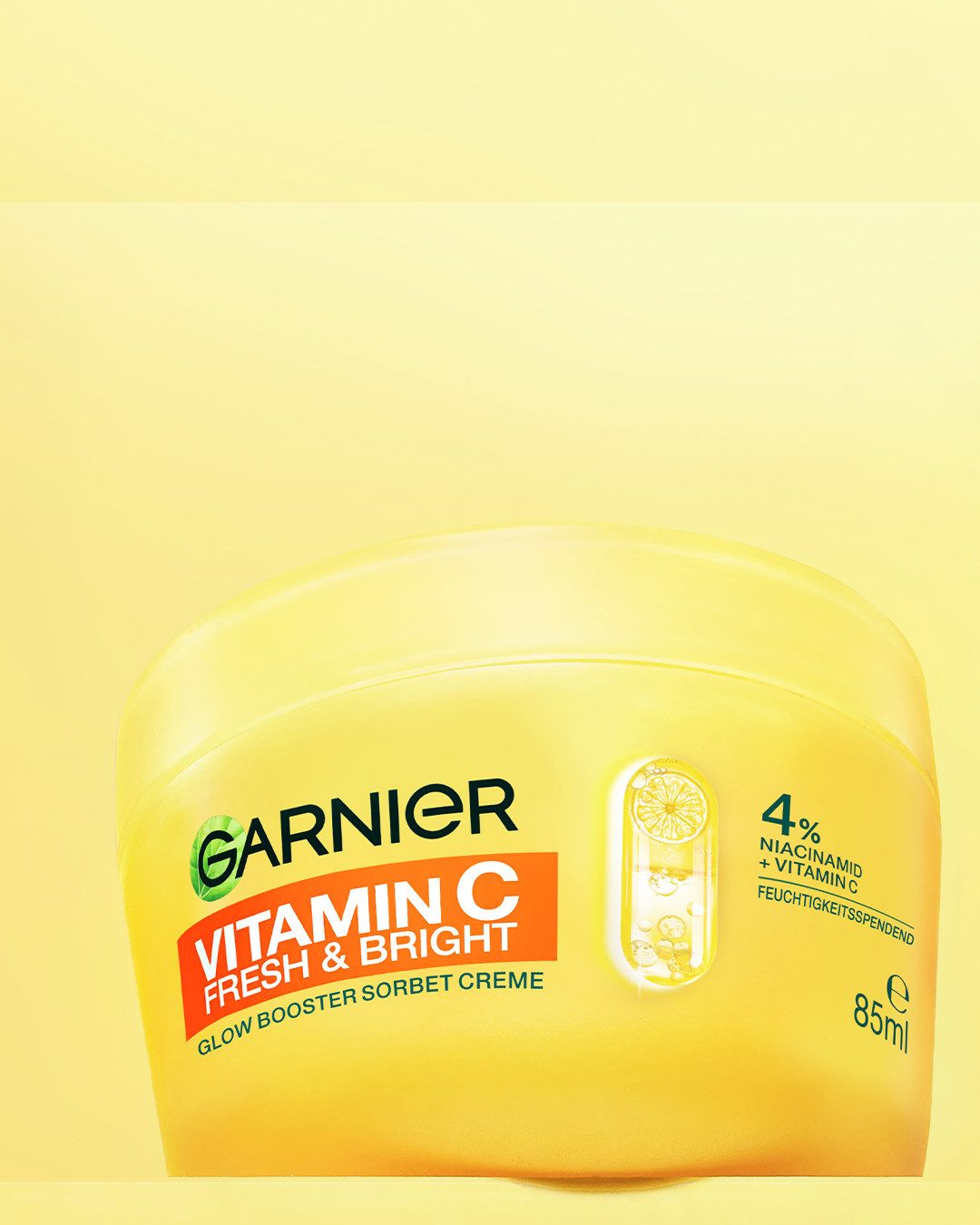 GARNIER Tagescreme VITAMIN C FRESH & BRIGHT GLOW BOOSTER SORBET CREME