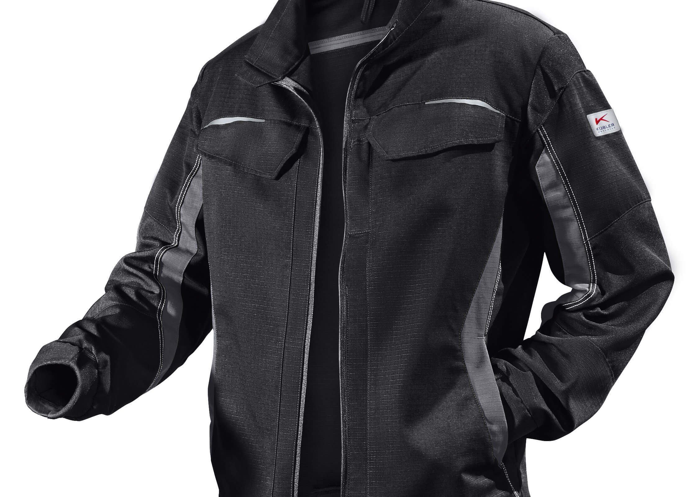 Kübler Pilotenjacke Kübler Pulsschlag Jacke schwarz/anthrazit