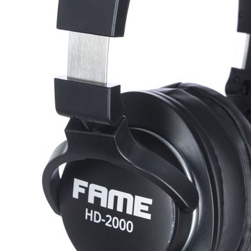Fame Audio DJ-Kopfhörer (HD-2000 DJ Kopfhörer, DJ Kopfhörer, Ohrumschließend, Geschlossen)