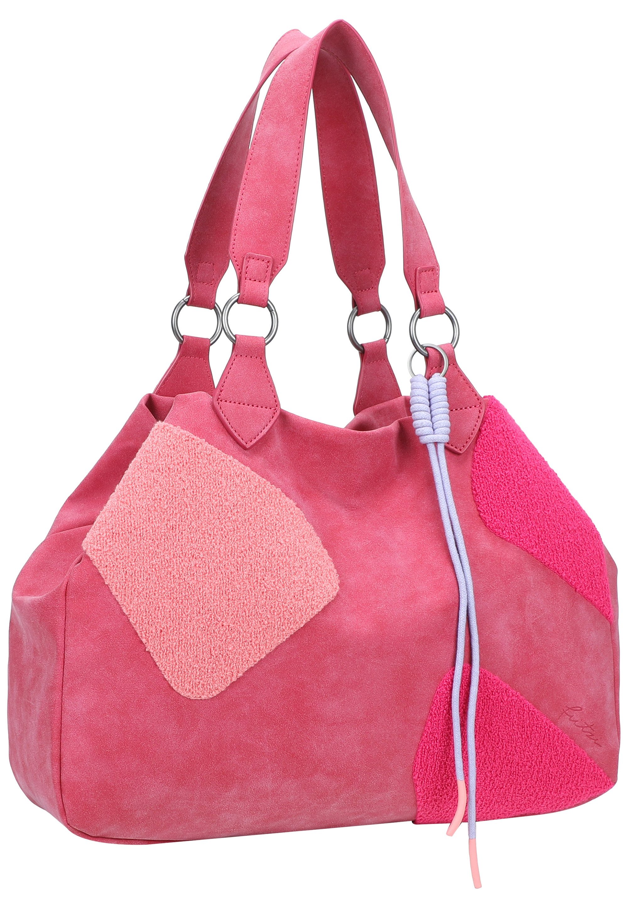 Fritzi aus Preußen Henkeltasche Izzy Medium Limited Happy, mit moderner und weicher Flockung