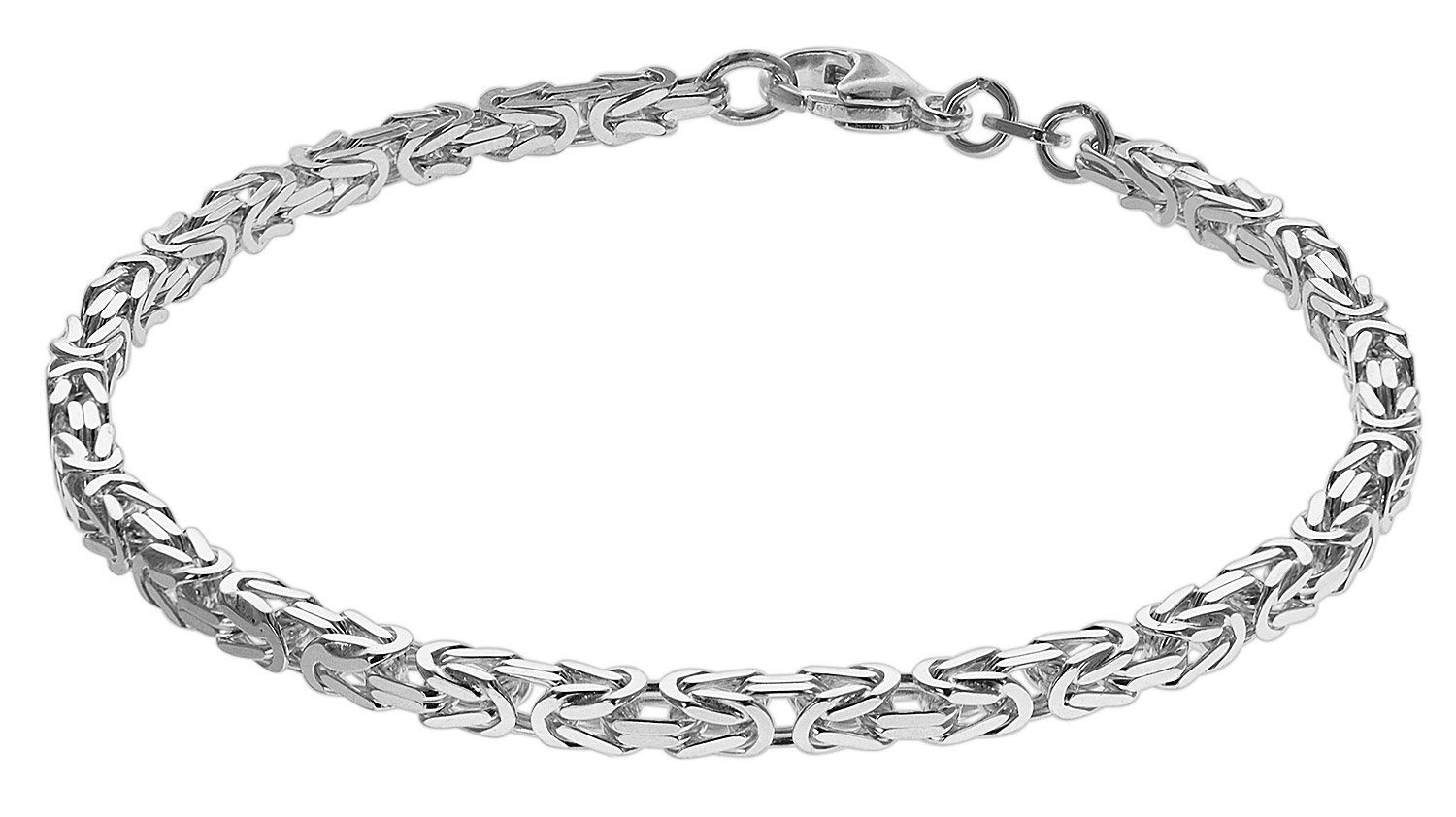trendor Gliederarmband Königskette Sterlingsilber 925 Stärke 3,2 mm