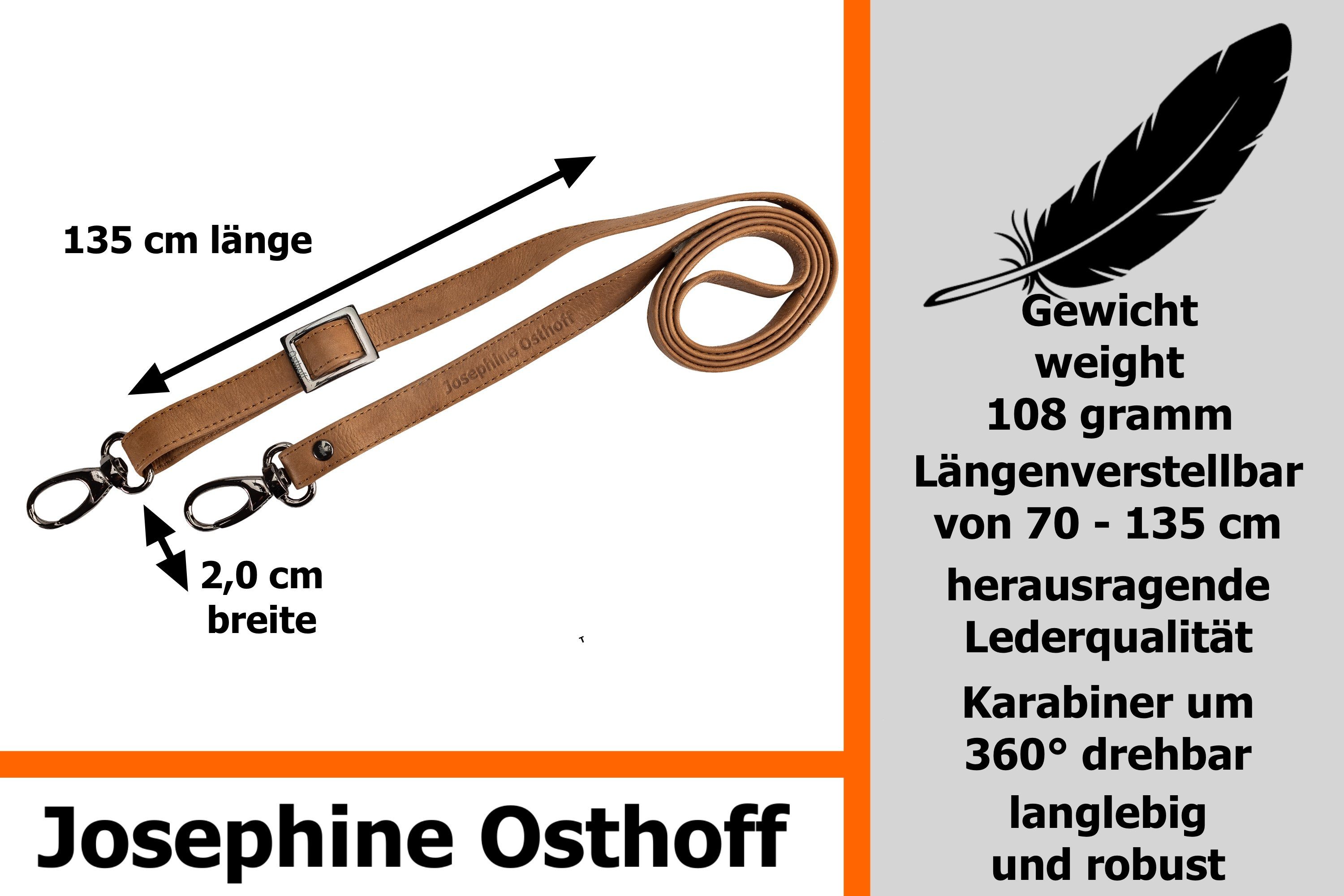 Josephine Osthoff Schulterriemen Schulterriemen 2 cm safari/anthrazit – Bild 3 von 5