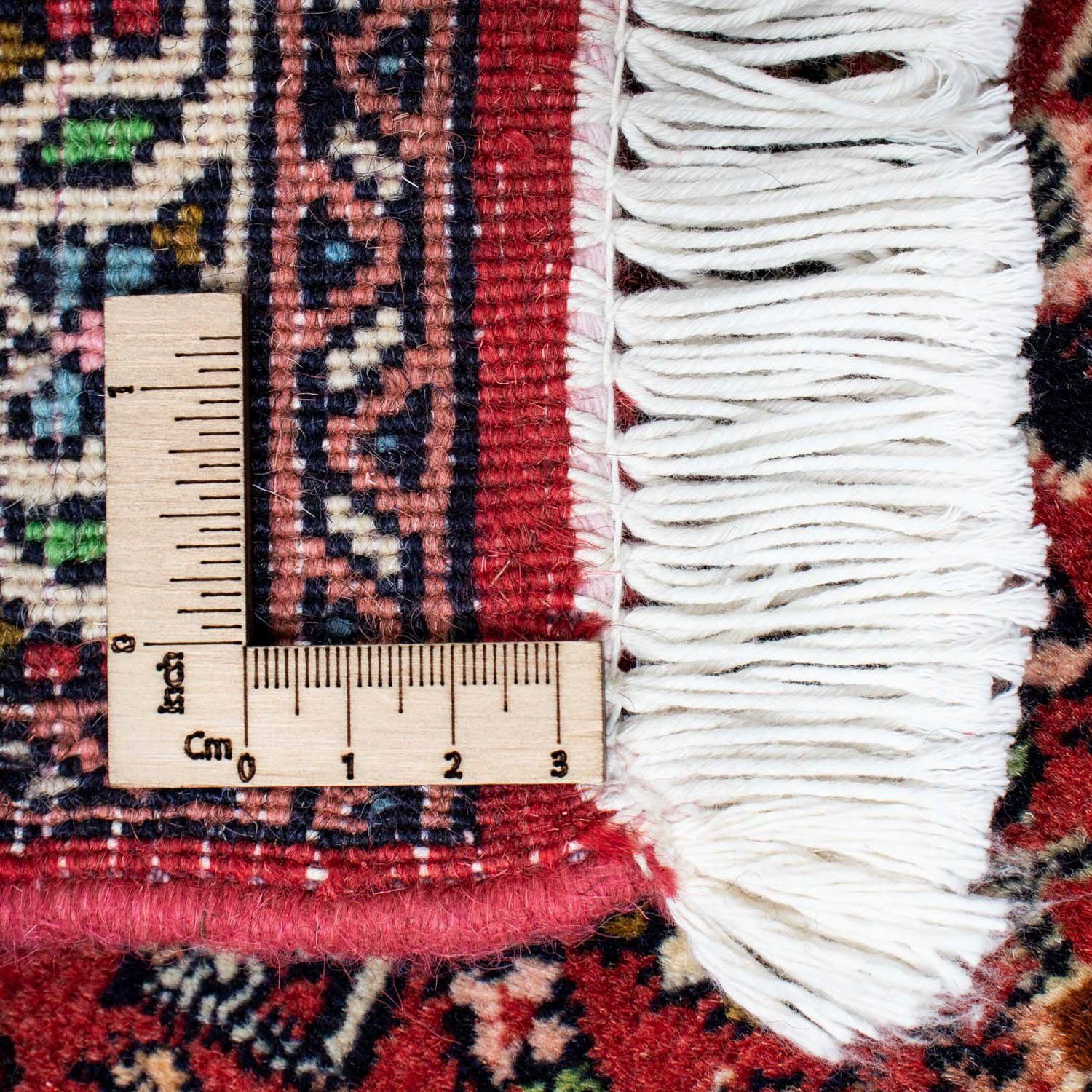 Gemustert morgenland, Bidjar x Rosso - Unikat Wollteppich mm, 139 199 15 cm, Zanjan rechteckig, Höhe: Zertifikat Stark mit