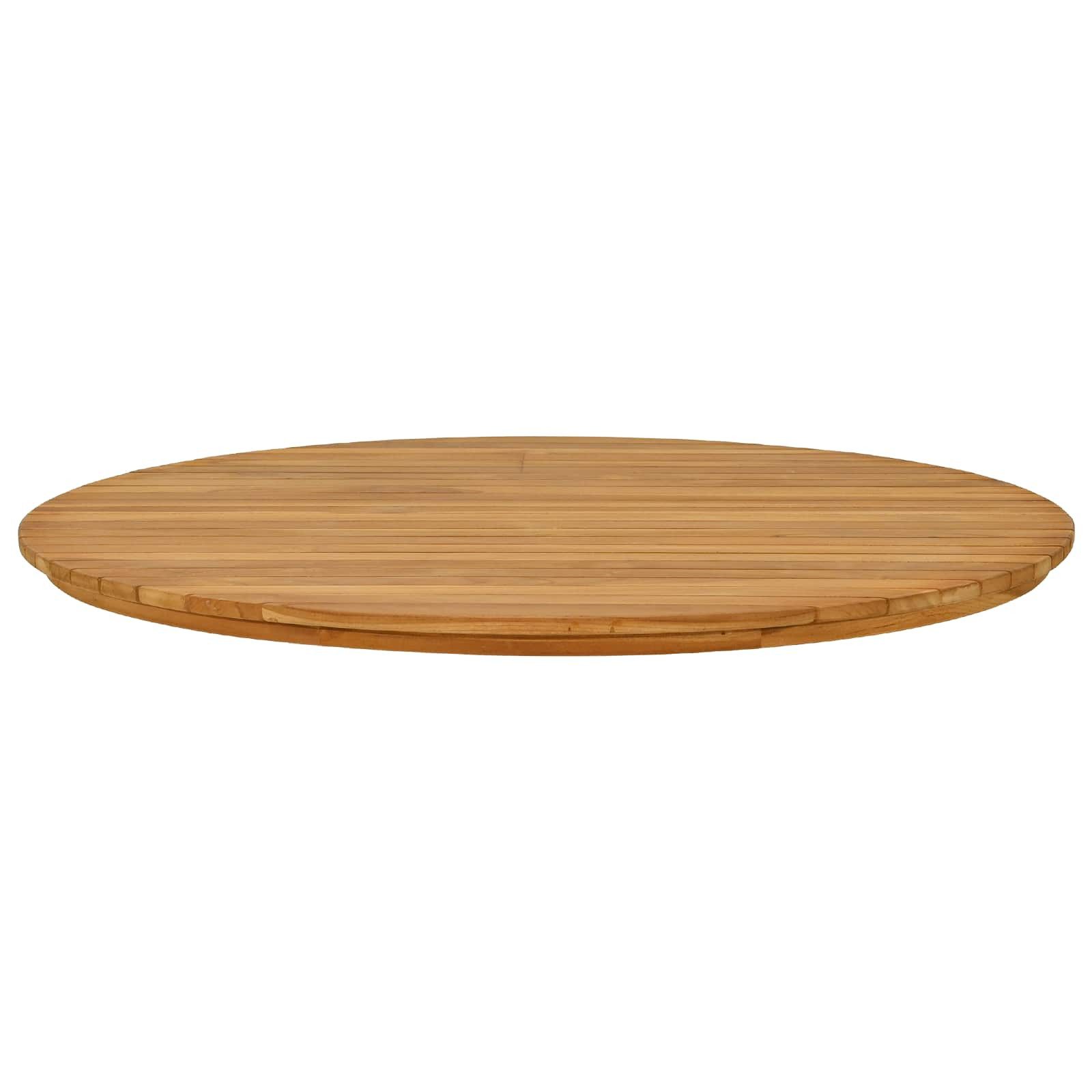 vidaXL Tischplatte Tischplatte Ø 90 x 3,5 Rund Massives holz Natur (1 St)