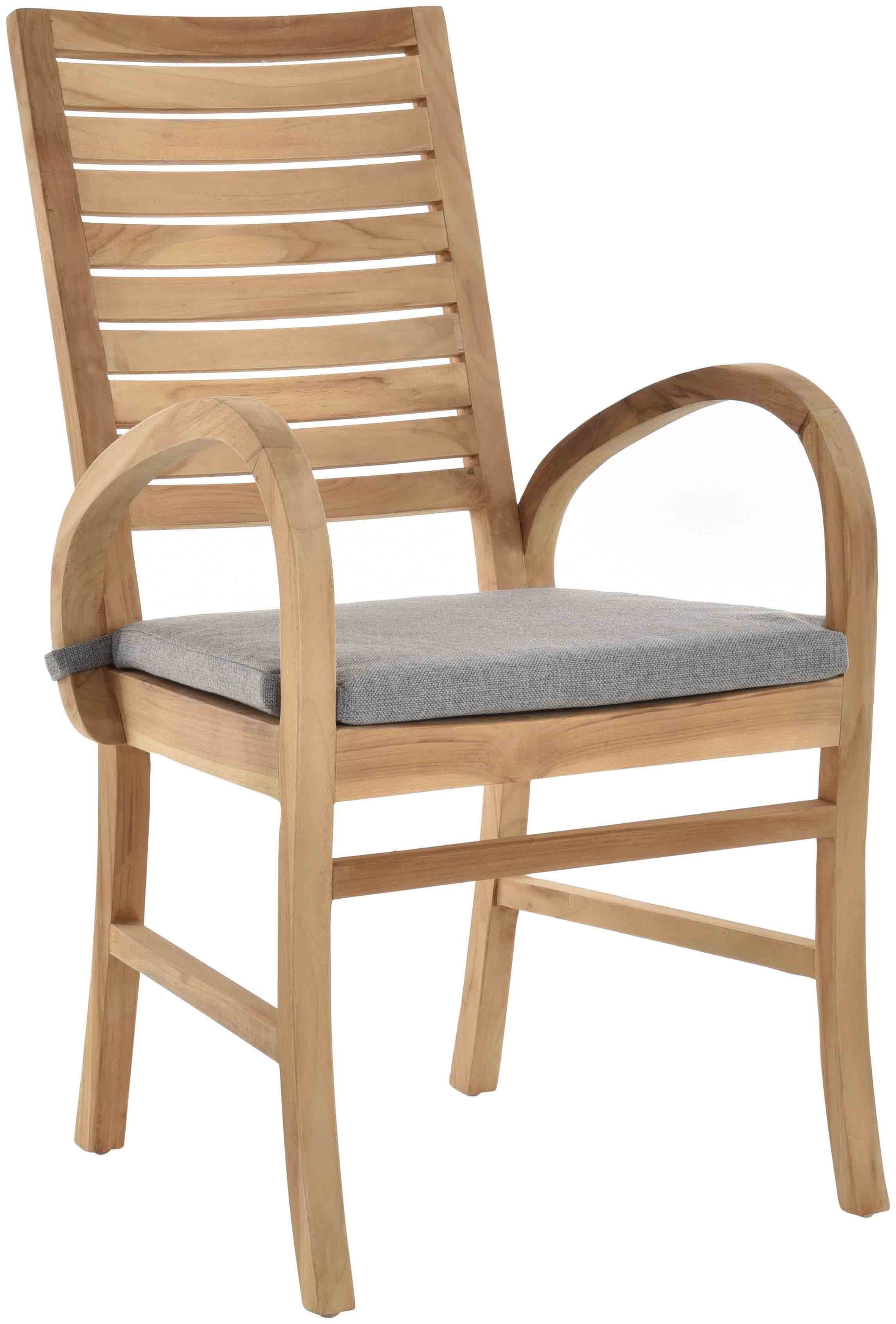 Krines Home Esszimmersessel Teakstuhl Holz Teak günstig online kaufen