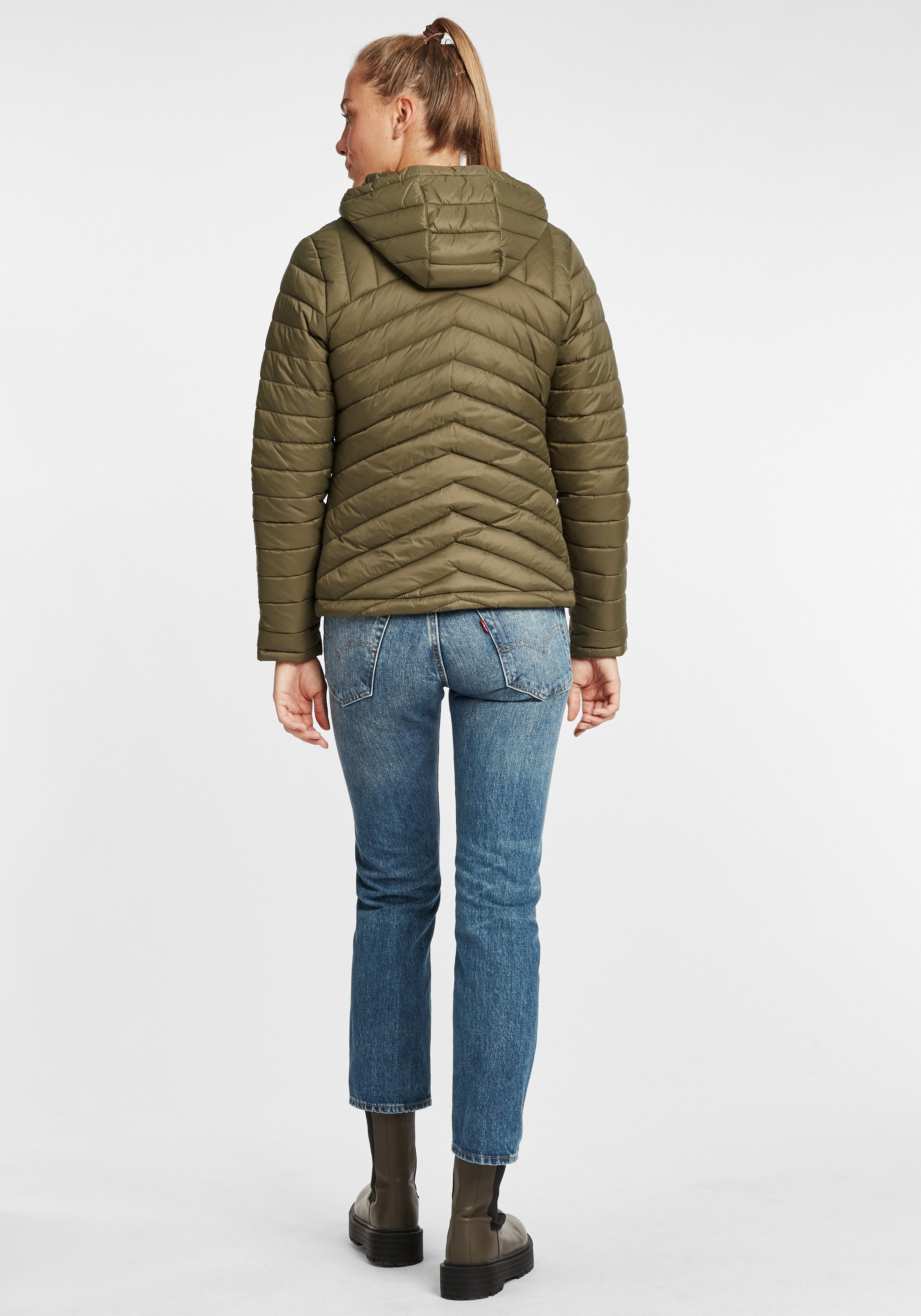 OXMO Steppjacke OXQuella Steppjacke Übergangsjacke mit Kapuze