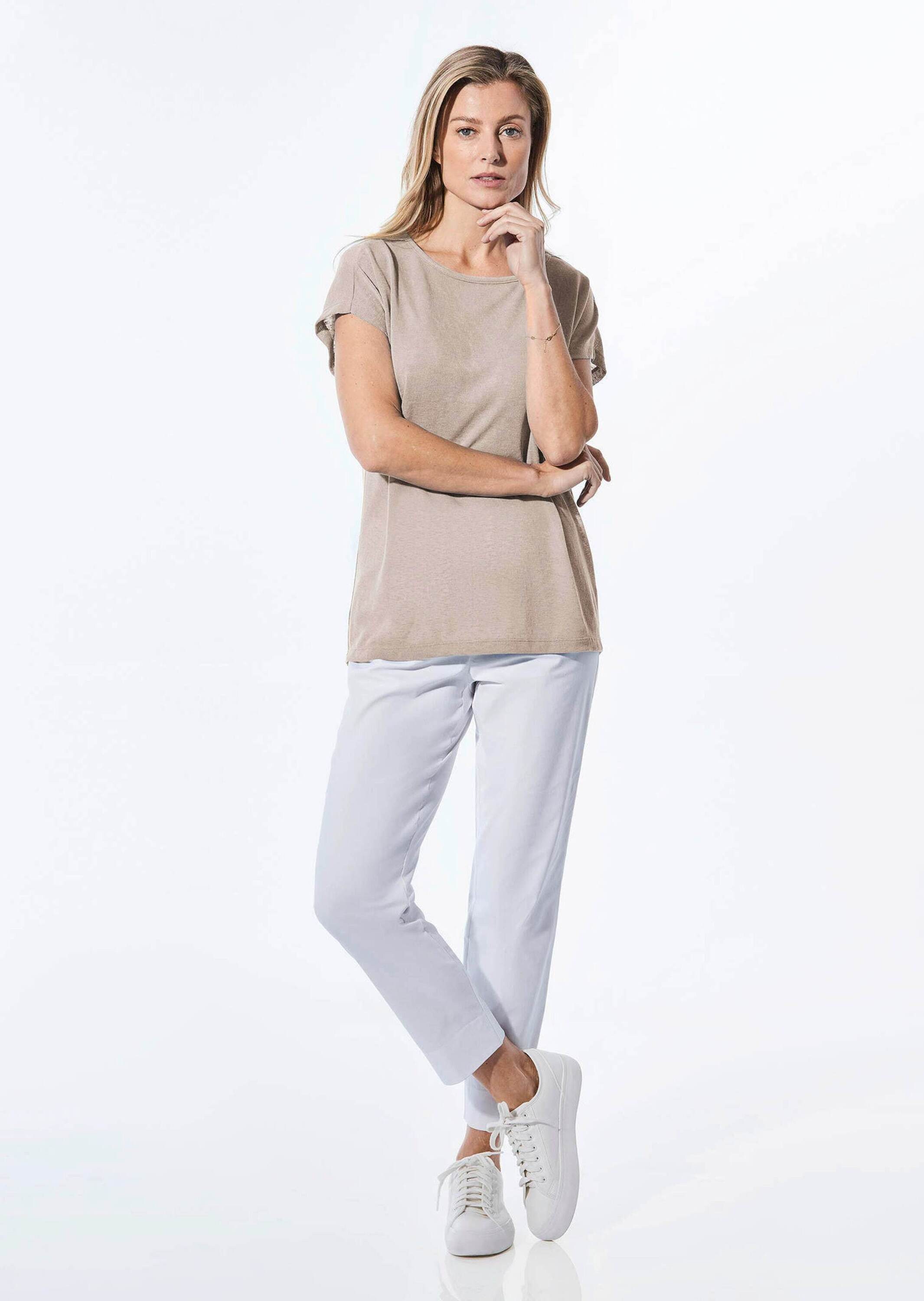 GOLDNER T-Shirt Shirt in Leinenoptik günstig online kaufen