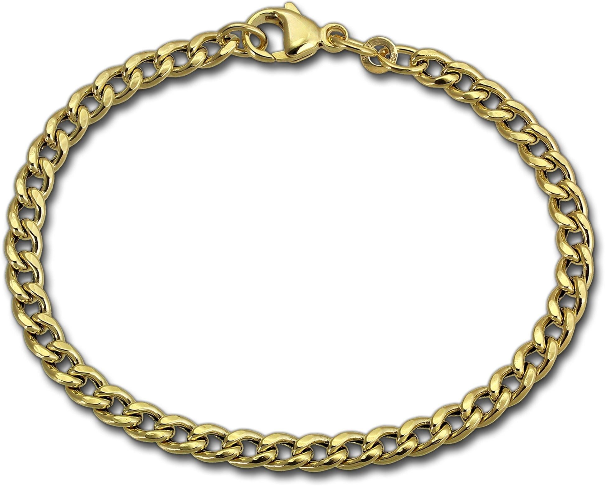 GoldDream Goldarmband GoldDream 8 Karat Armband 19cm 333er (Armband, Armband), Echtgold Armband (Panzer hohl) ca. 19cm, Echtgold, 333er Gelbgold
