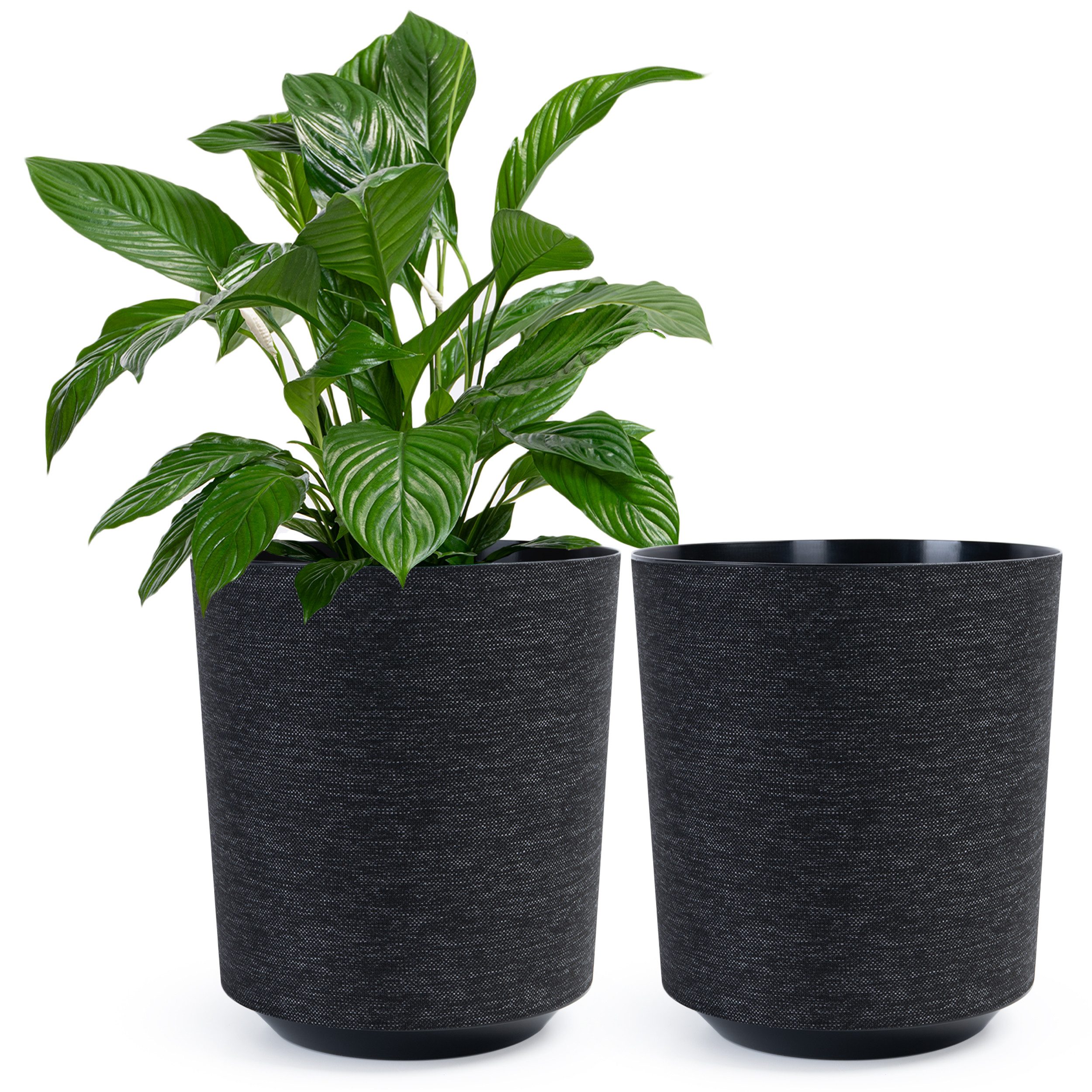 KONZEPT Pflanzkübel Blumentopf groß, in Textil-Optik günstig online kaufen
