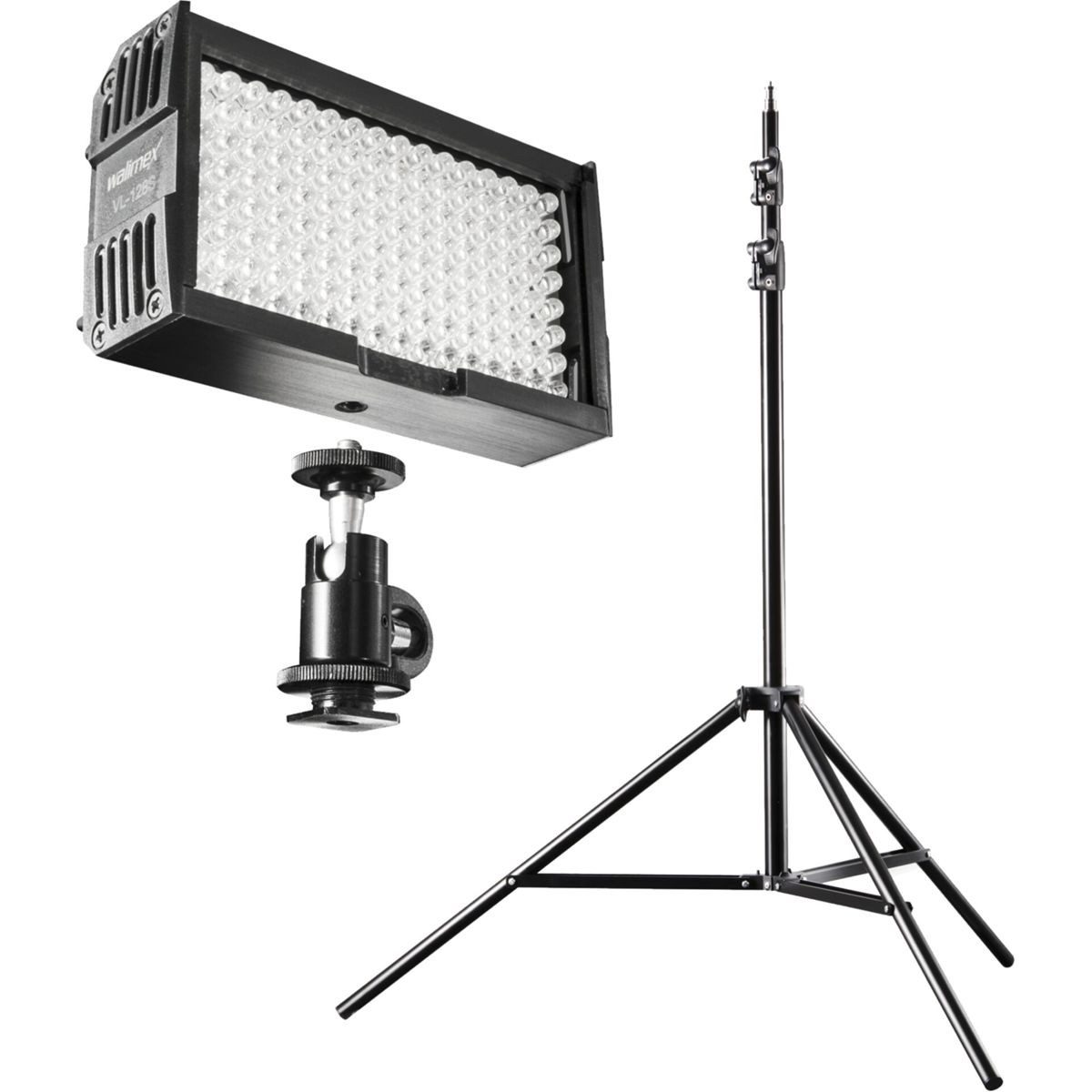 walimex LED Studiobeleuchtung pro Beleuchtung Set Video Set Up 128