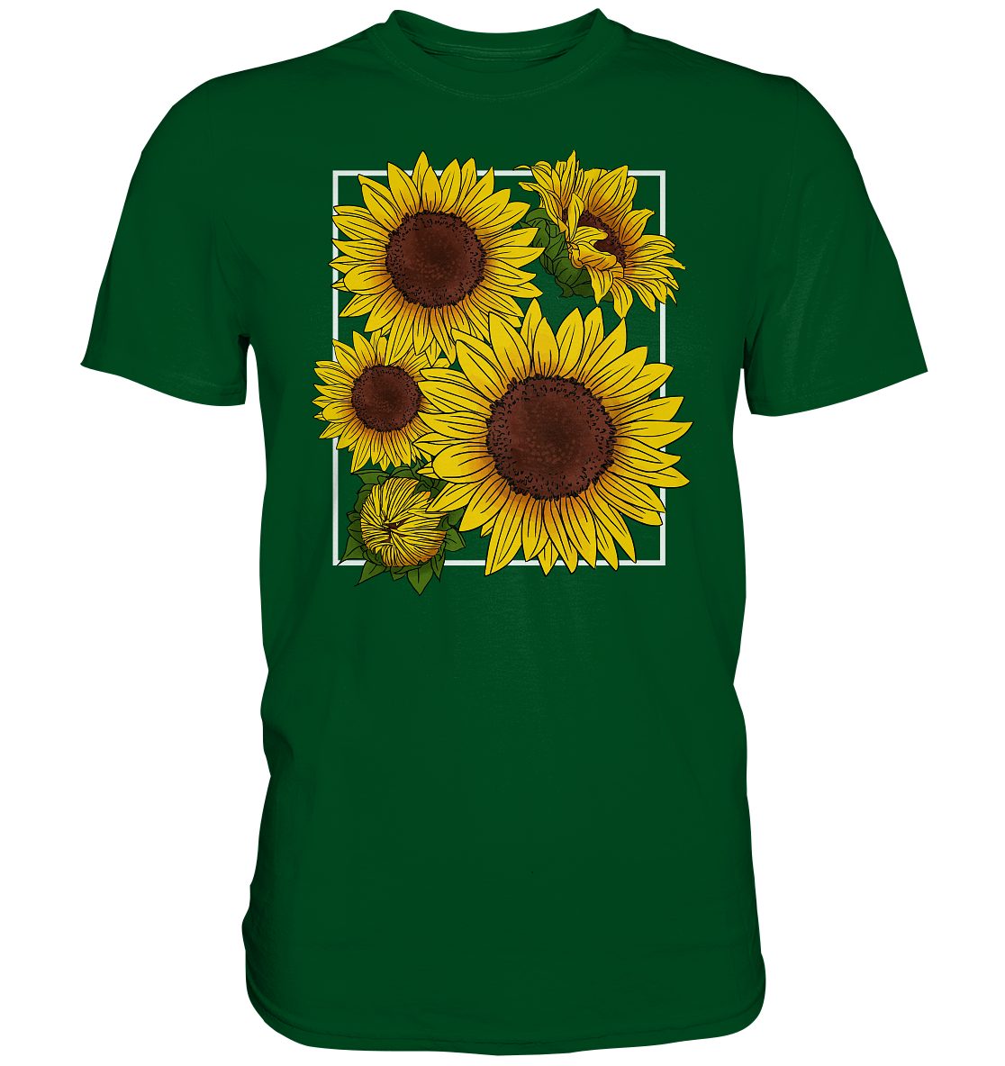 Tigerlino T-Shirt Sonnenblumen T-Shirt Gärtner Geschenk Garten