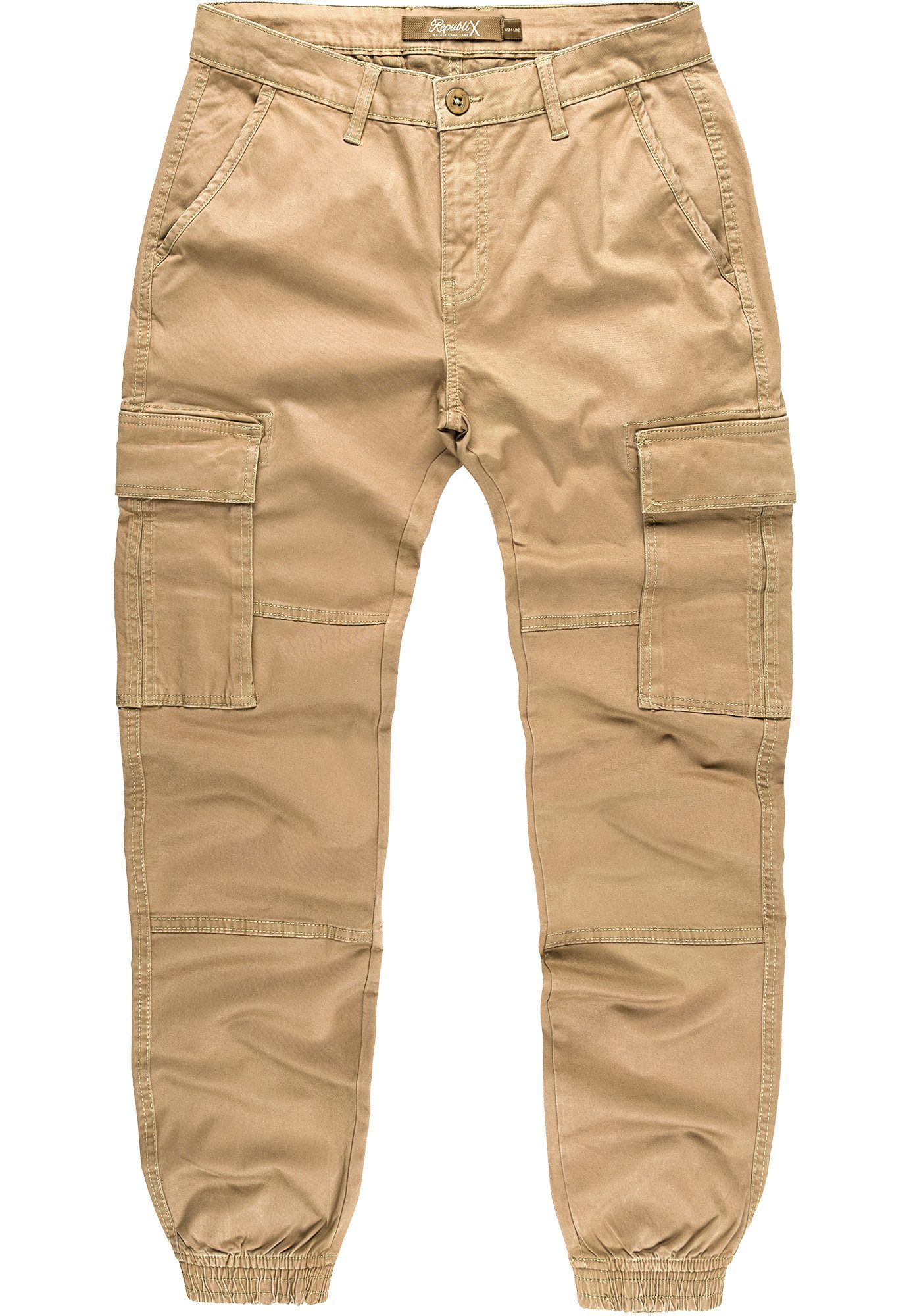 REPUBLIX Cargohose Luke Herren Cargo Jogger Chino Hose Jeans günstig online kaufen