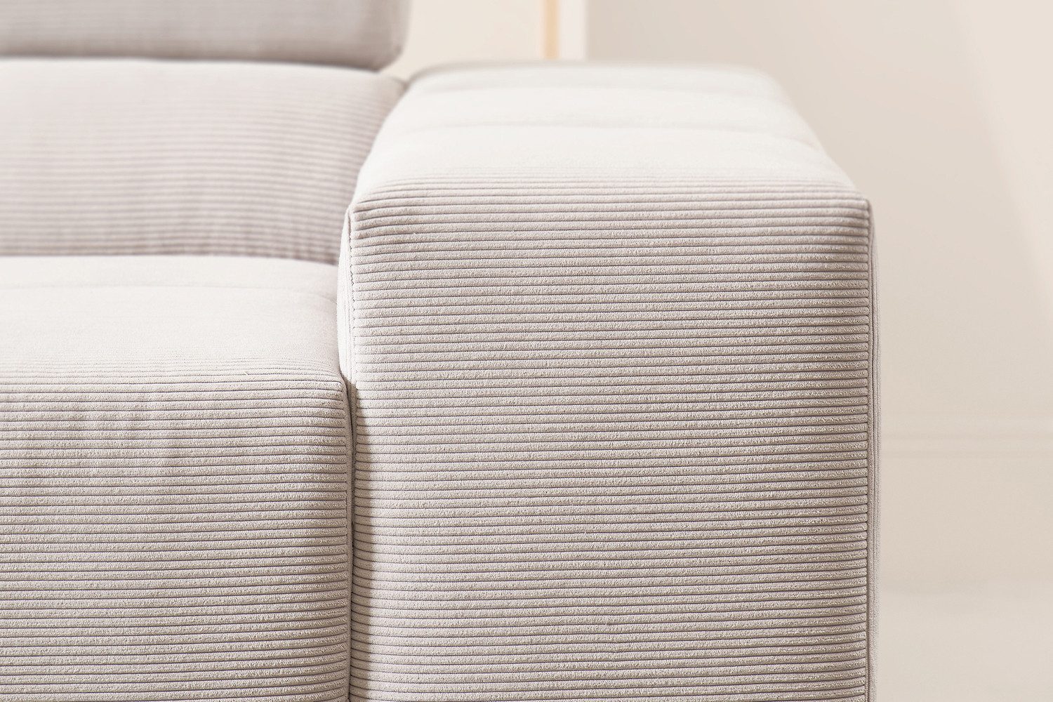 KAWOLA Ecksofa NEVADA, L-Form rechts oder links Feincord verschiedene Ausführungen 319x215 cm