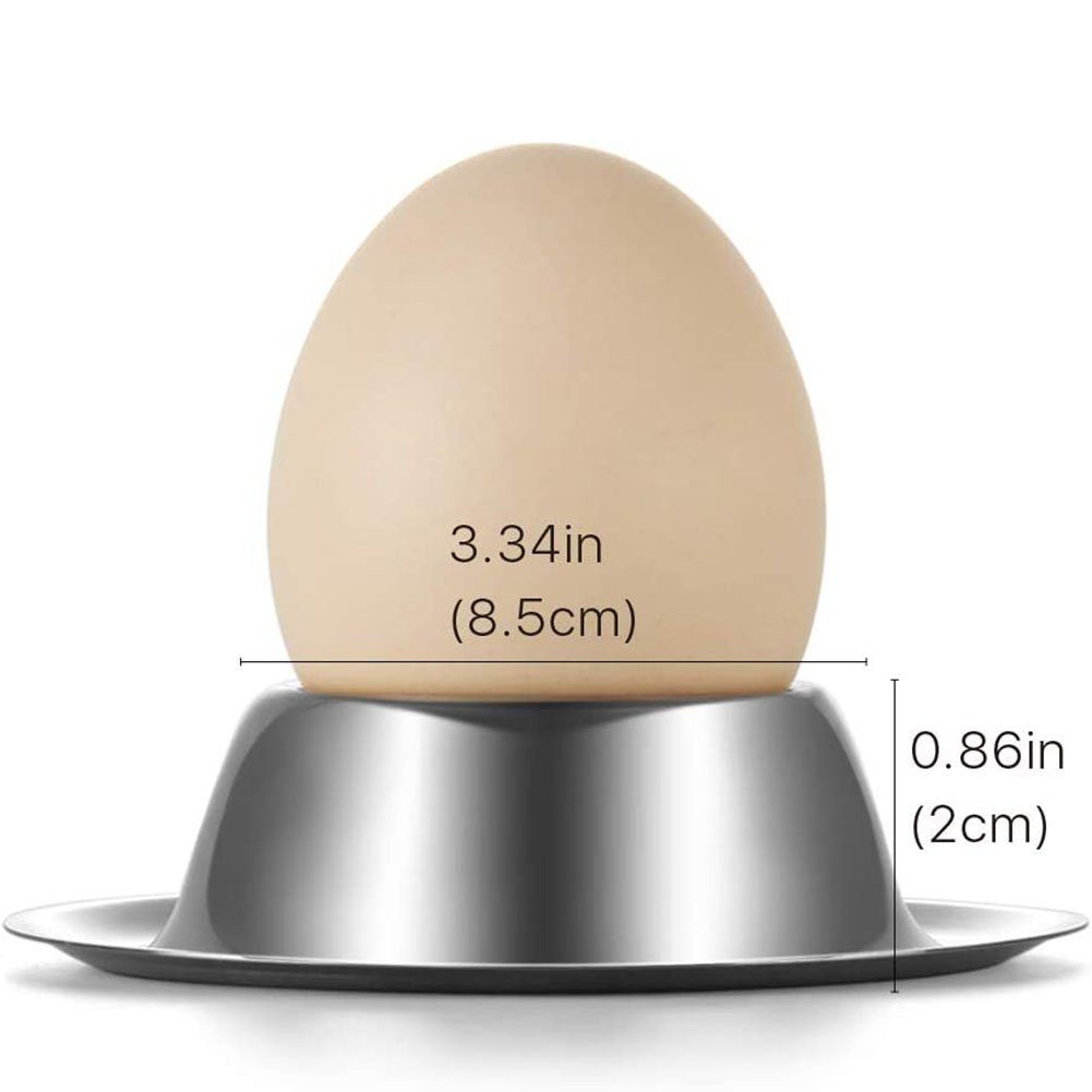 Edelstahl,Stapelbar Eierbecher aus Eier Eierbecher OUSPO Stück Egg Cup, Becher 2 (2-tlg)