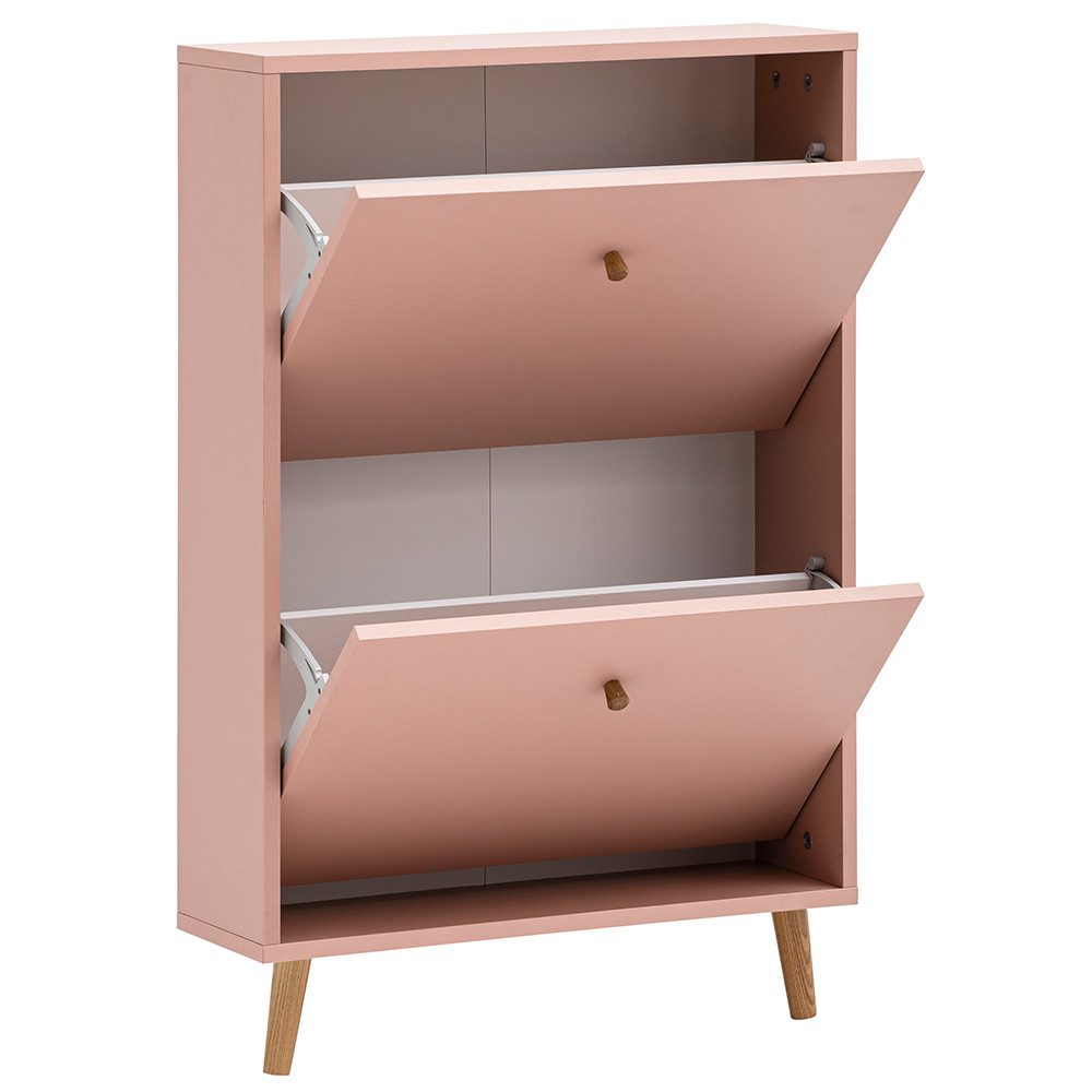 Lomadox Schuhschrank BELOFRT-80 mit 2 Klappen, in apricot, 60cm Breit